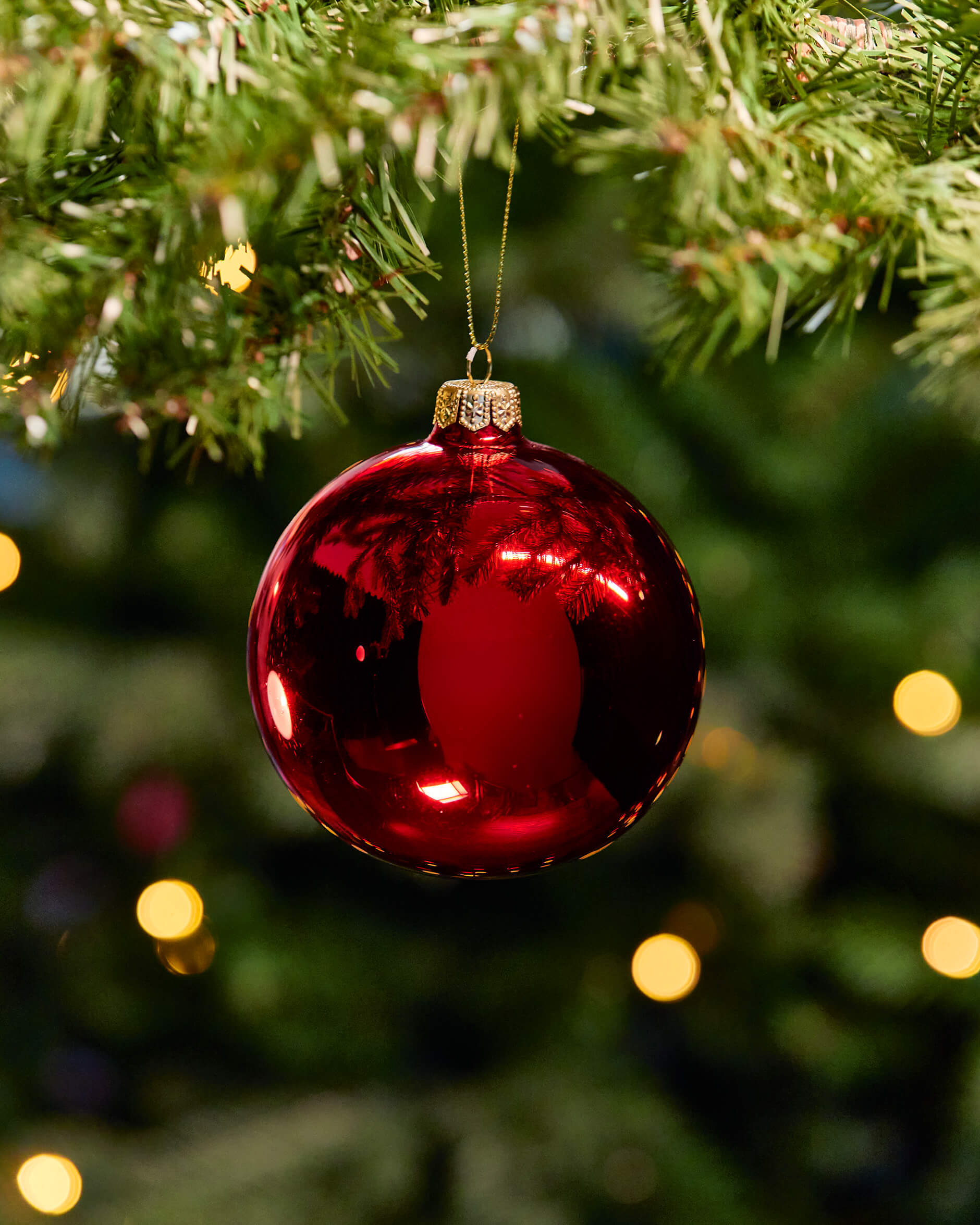 Esther julekule rød blank