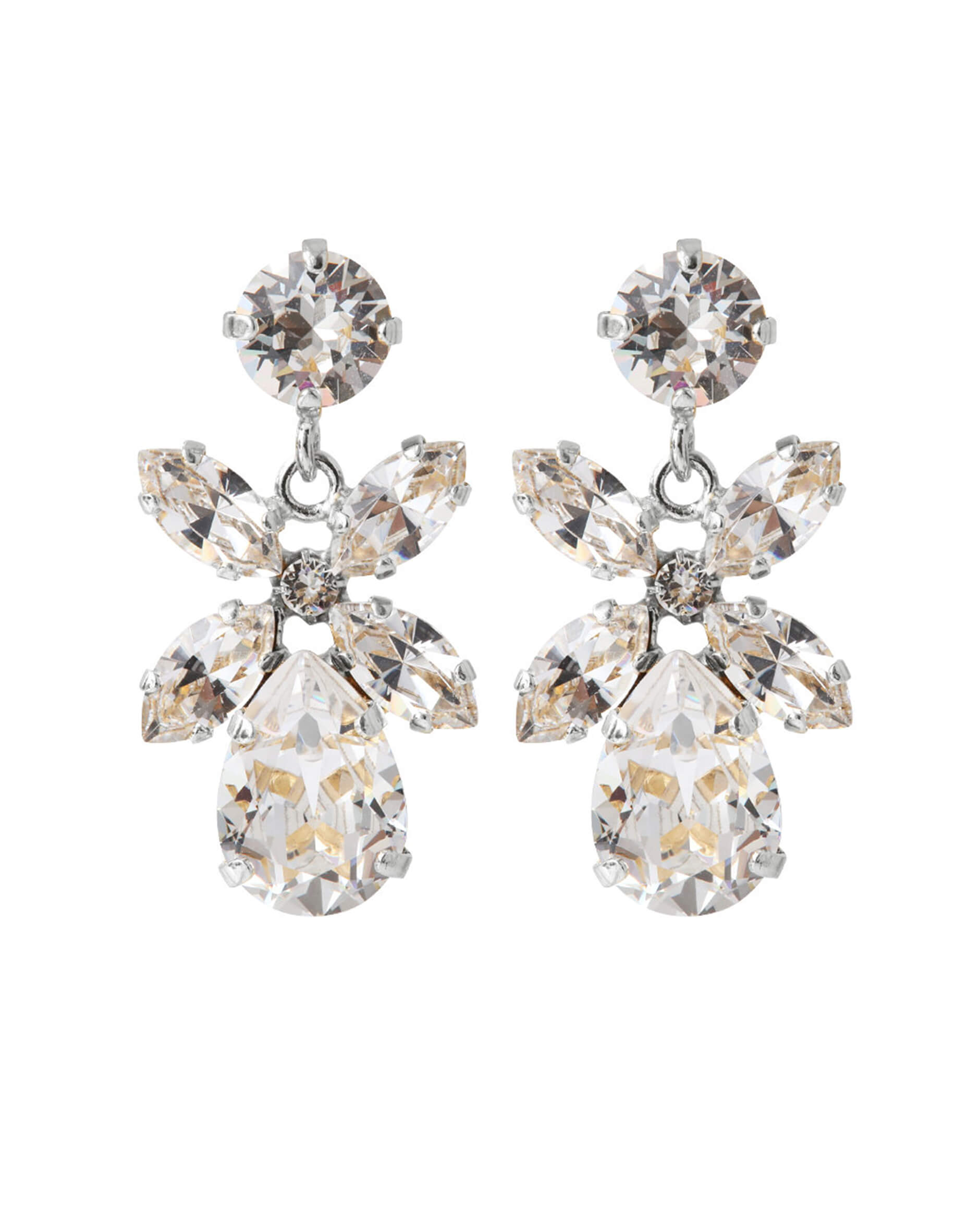 Mini Dione örhängen crystal rhodium