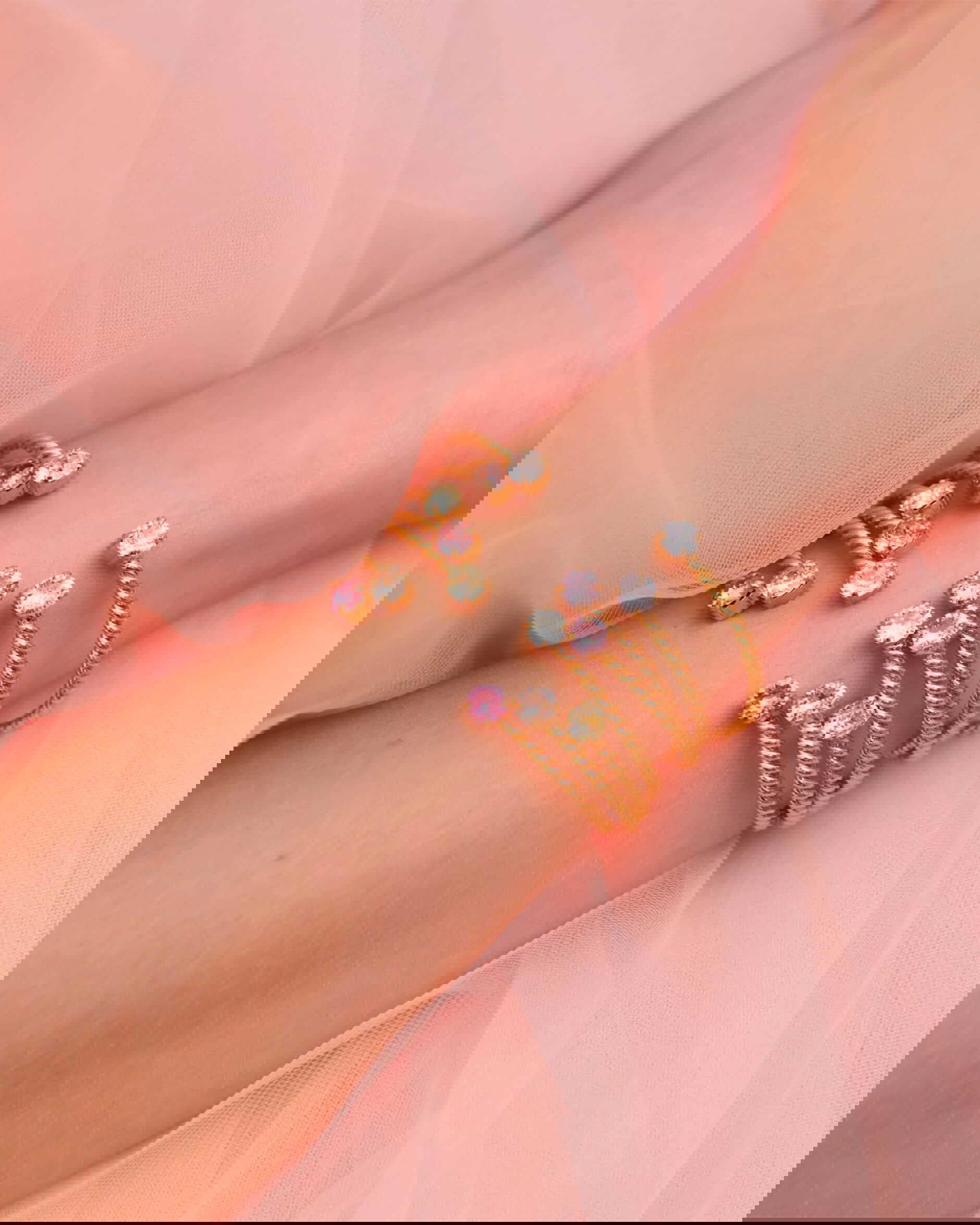 Mini Twisted bracelet rose