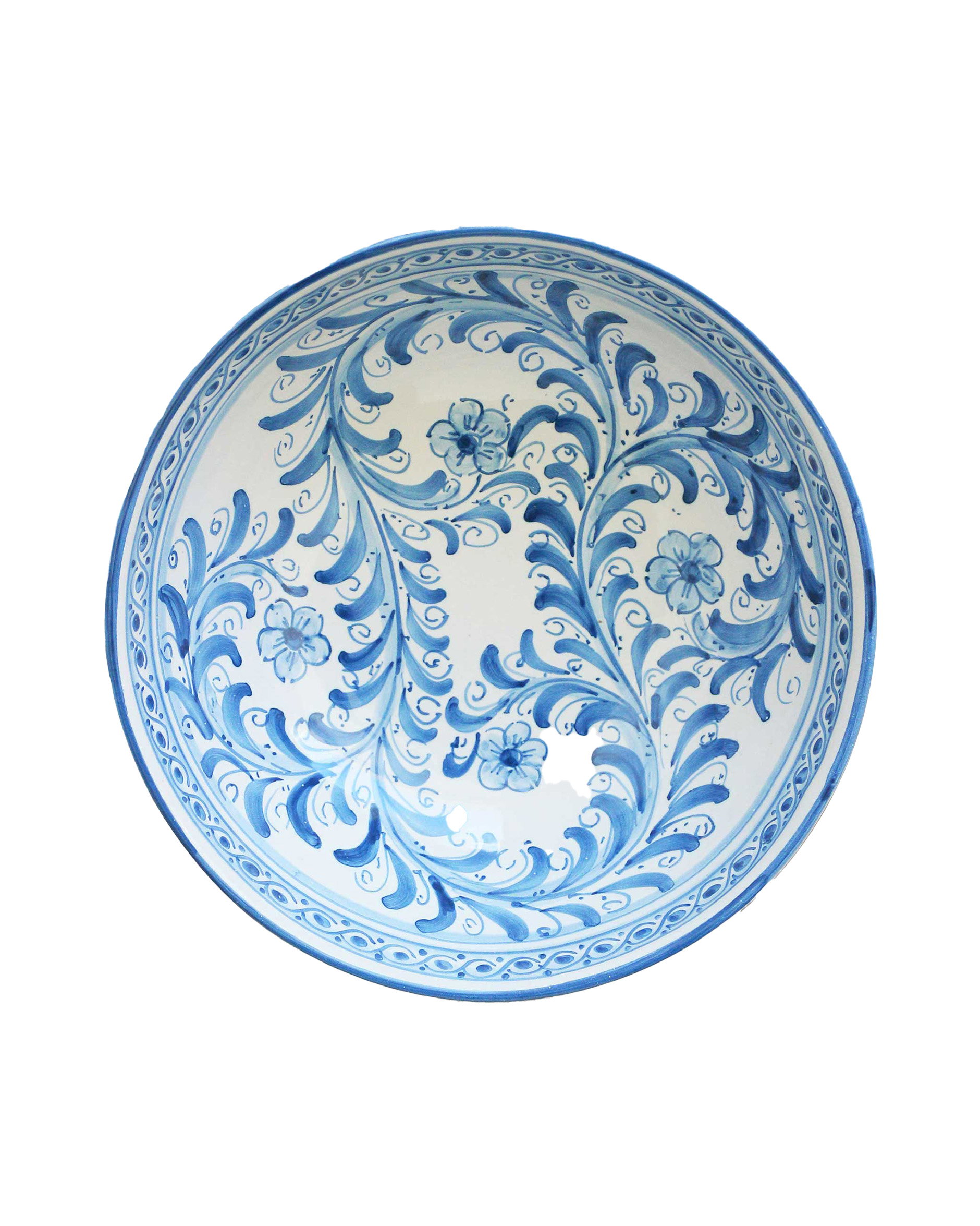 Siracusa blue salad bowl