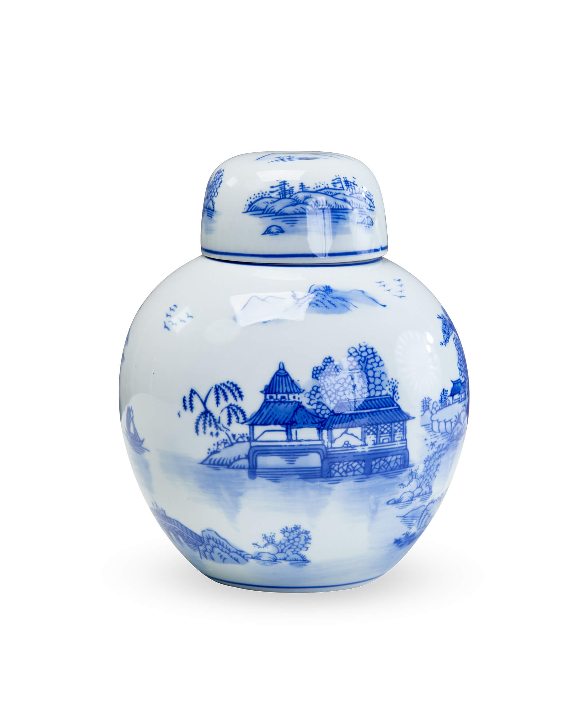 Zina ingefärskrus blå/vit