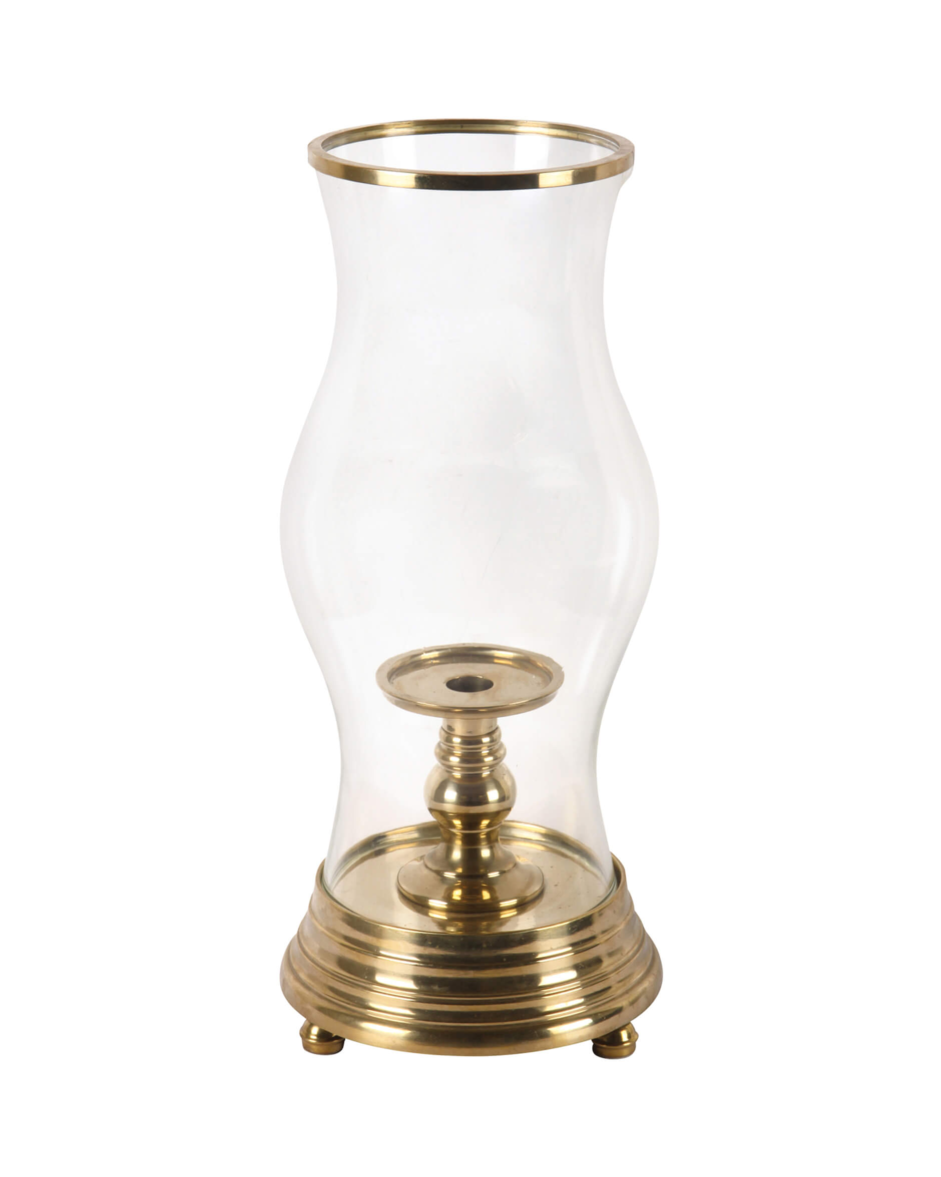 Venezia hurricane candle holder gold