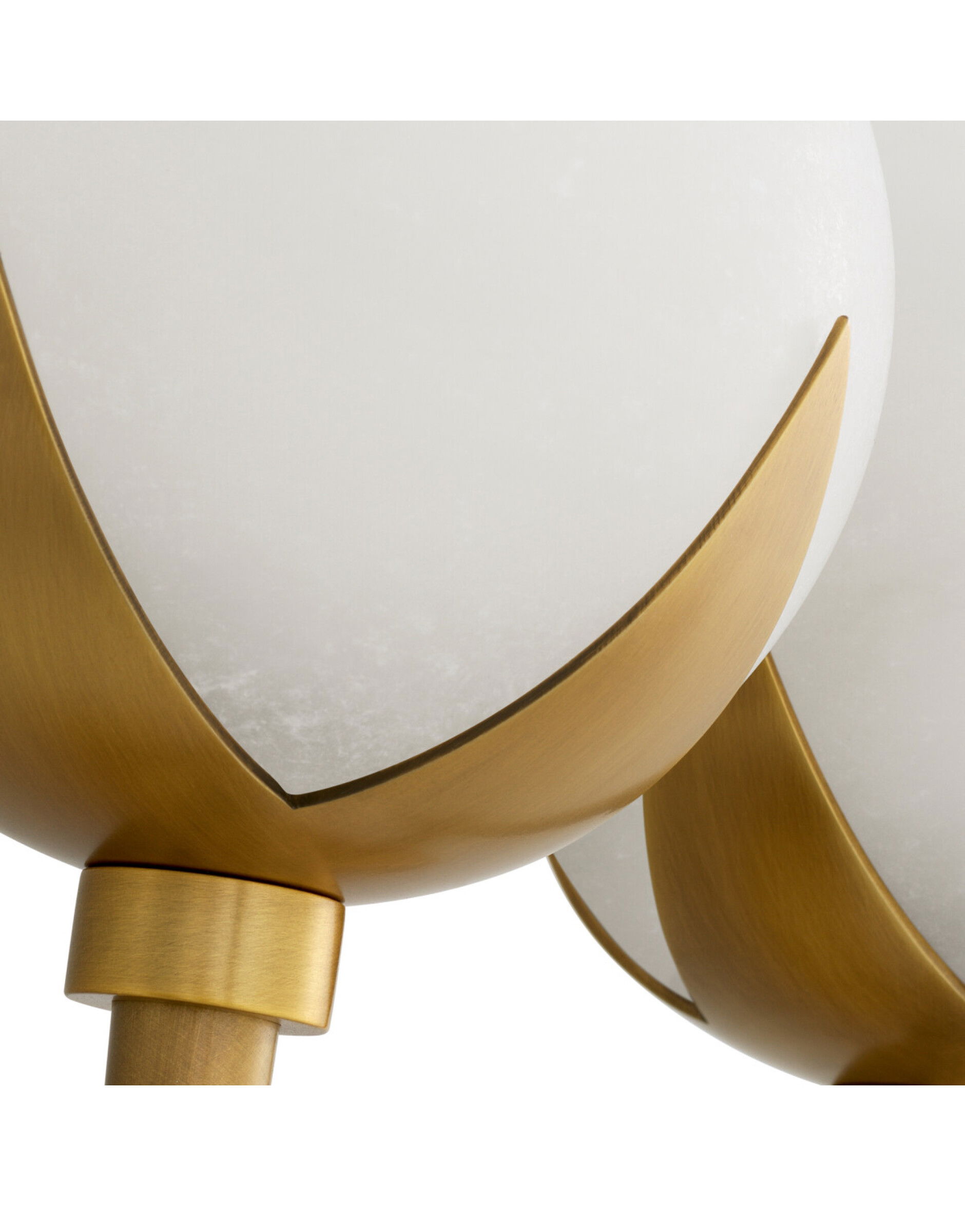 Alesa dubbele wandlamp antiek messing