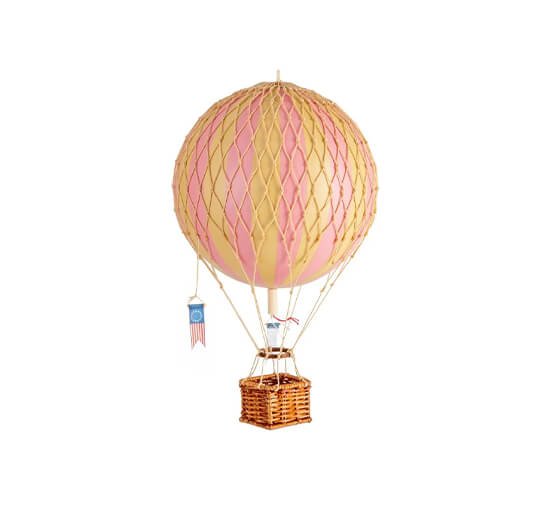Pink - Travels Light luftballong regnbåge/pastell