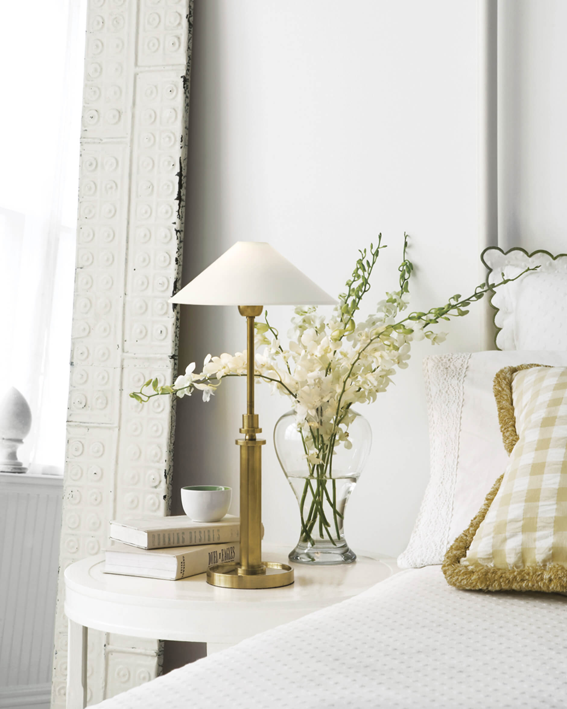 Hargett bordslampa antik mässing