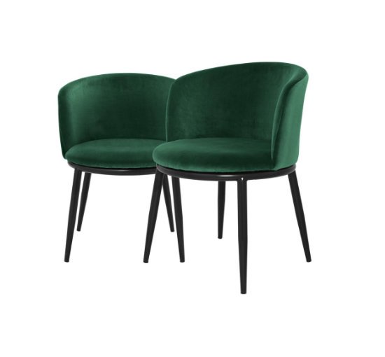 Cameron Green - Filmore Dining Chair bouclé grey set of 2