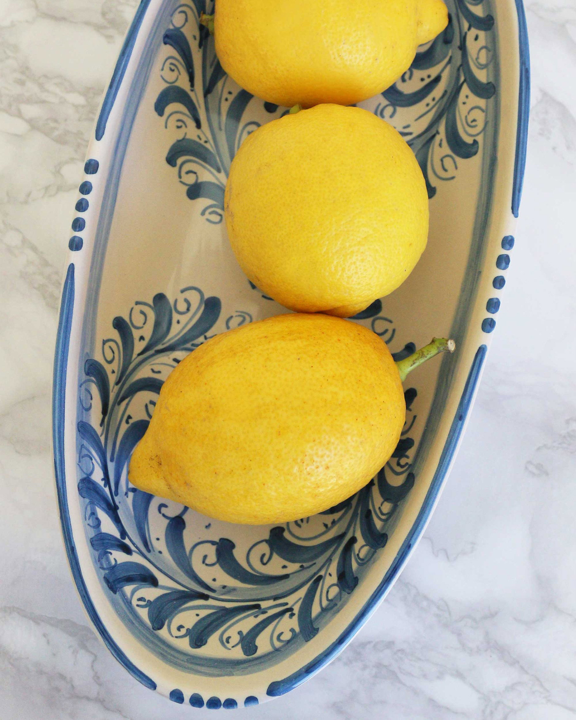 Siracusa blue serving platter