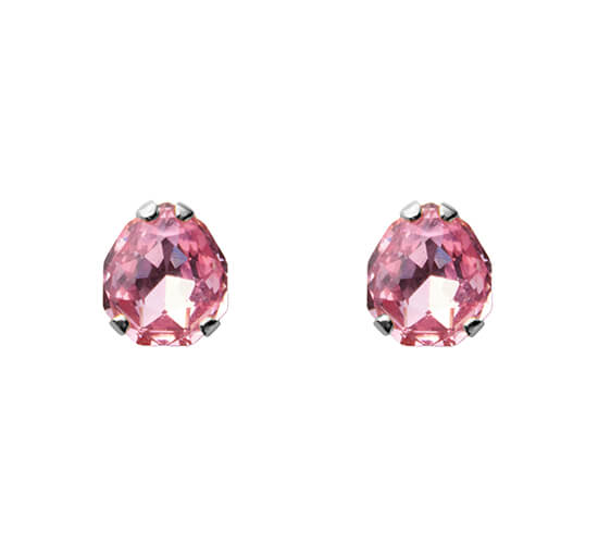 Mini Carlotta øreringe light rose rhodium