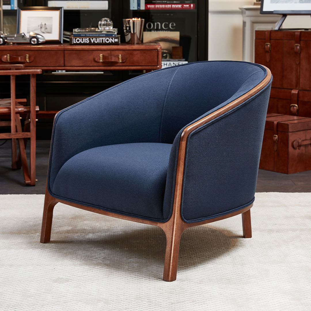 Ryder fauteuil indigo