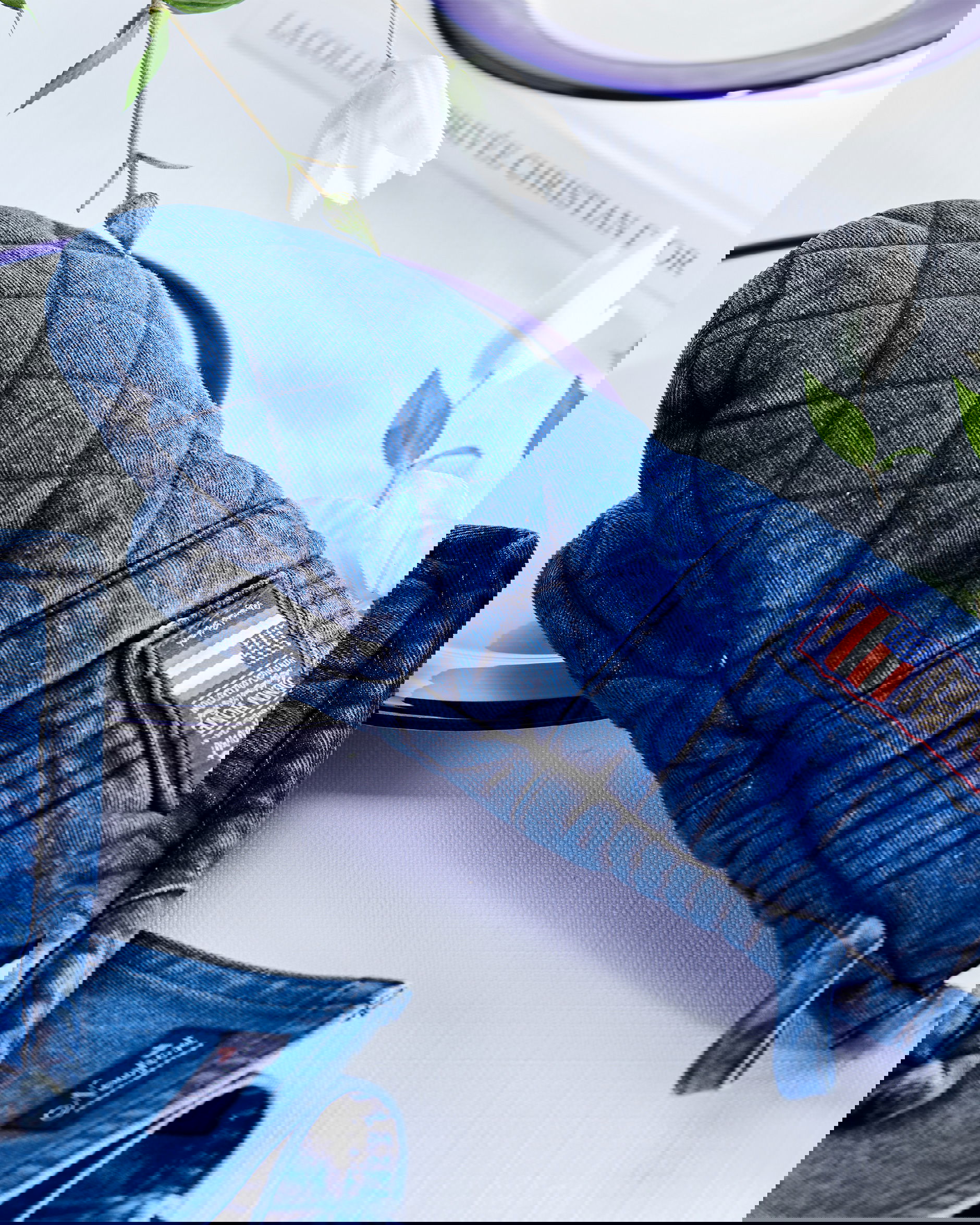 Denim grytvante blå