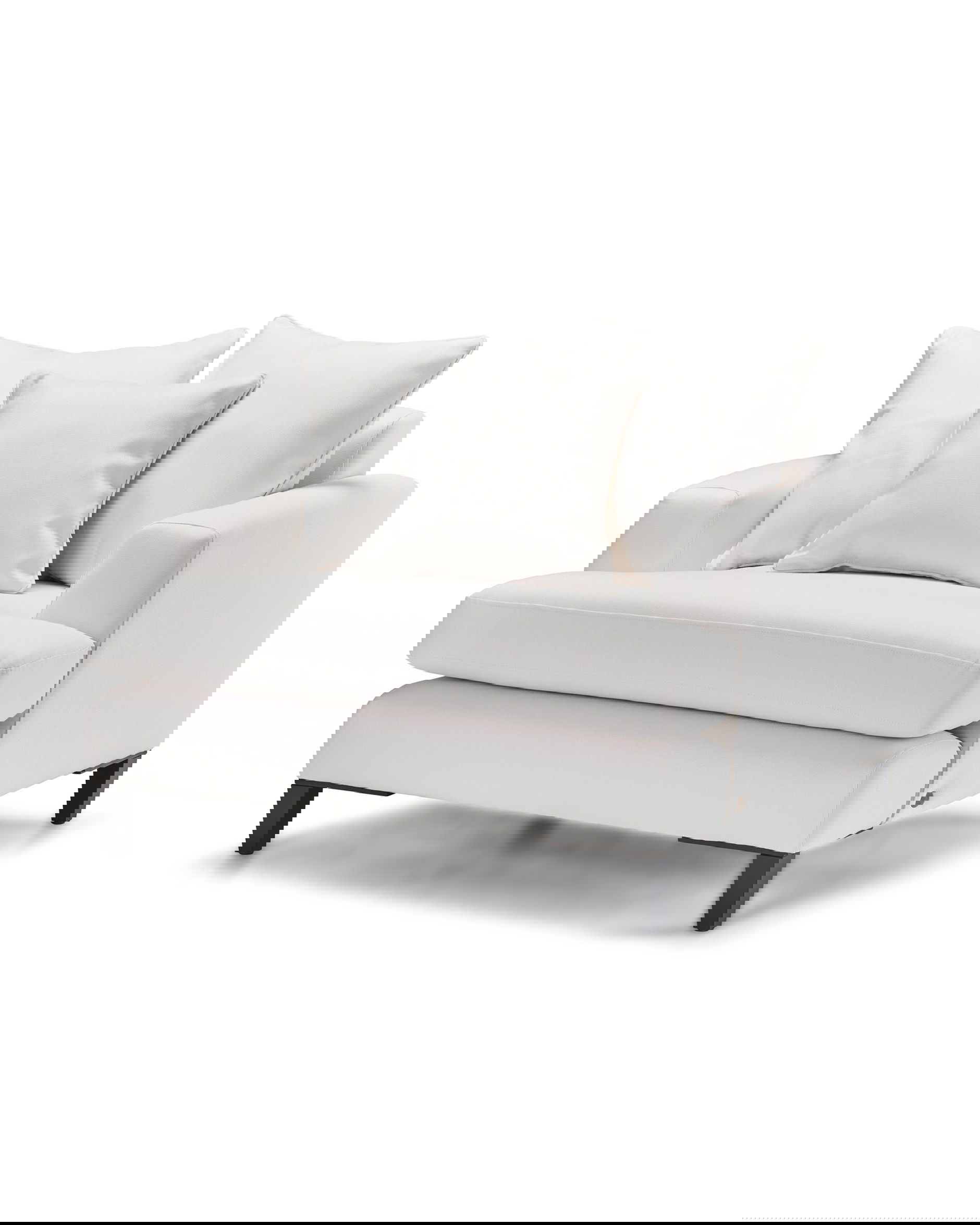 Los Angeles soffkudde offwhite