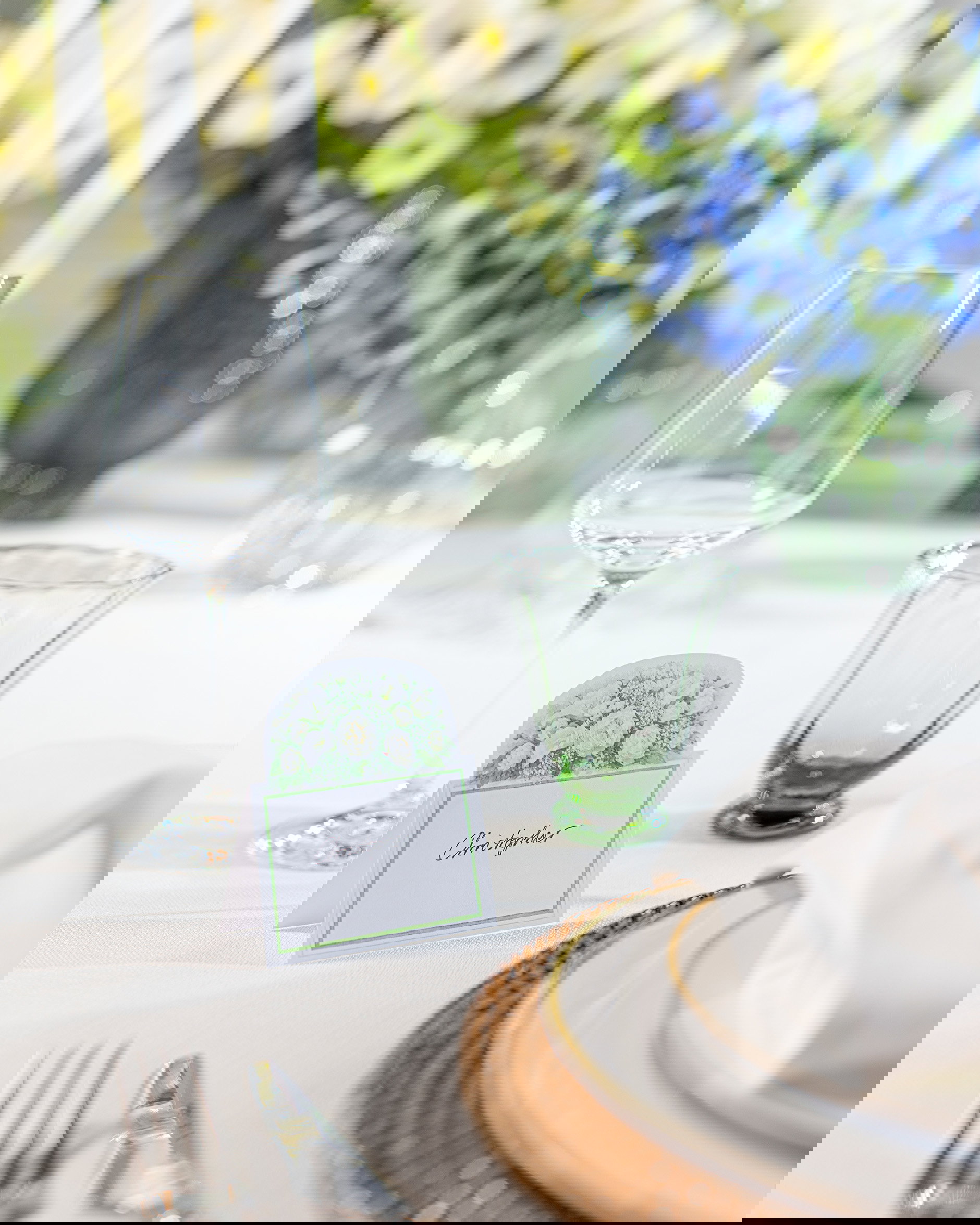 Ivory Bloom placeringskort 8-pack