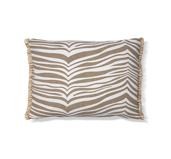 Simply Taupe - Zebra Cushion Grey