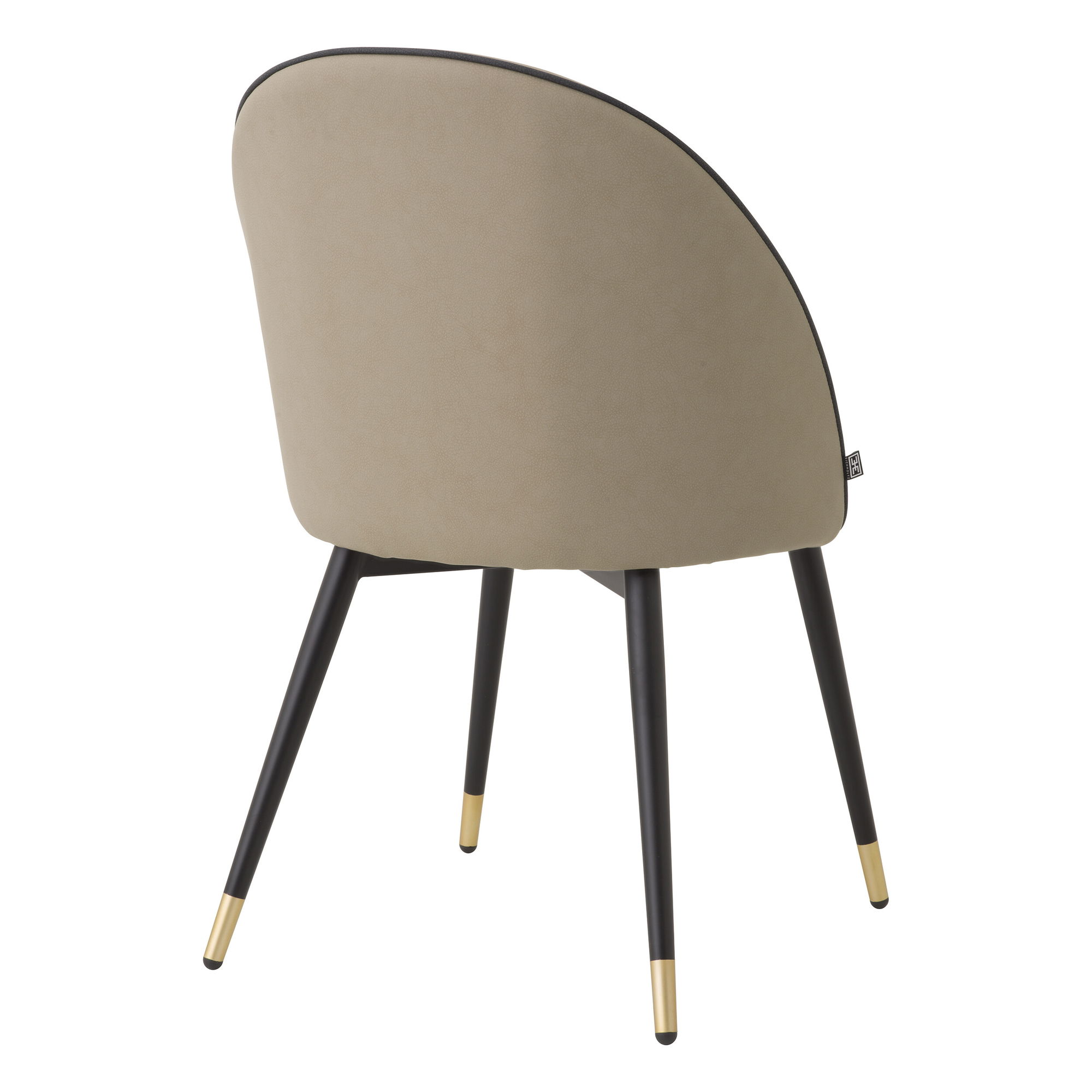 Cooper matstol faux leather beige 2-set