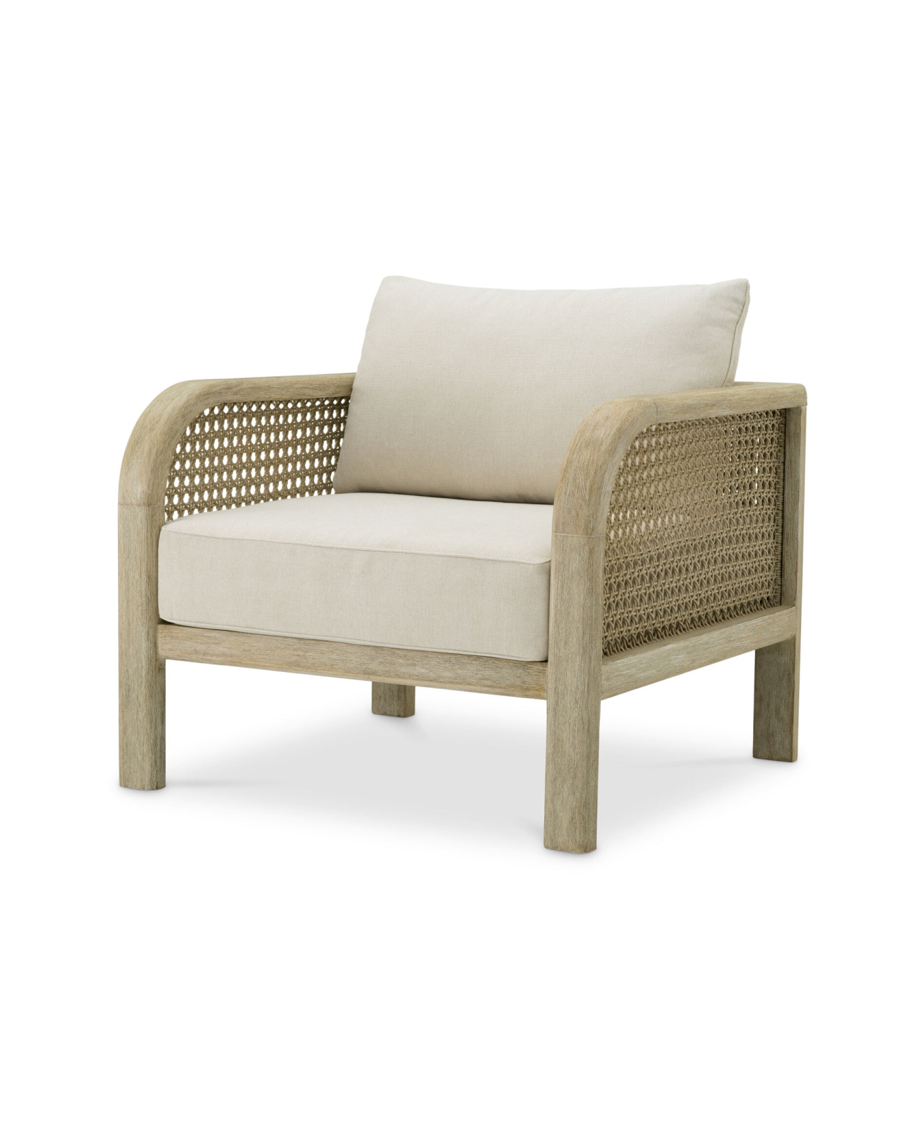 Julian fåtölj viola sand