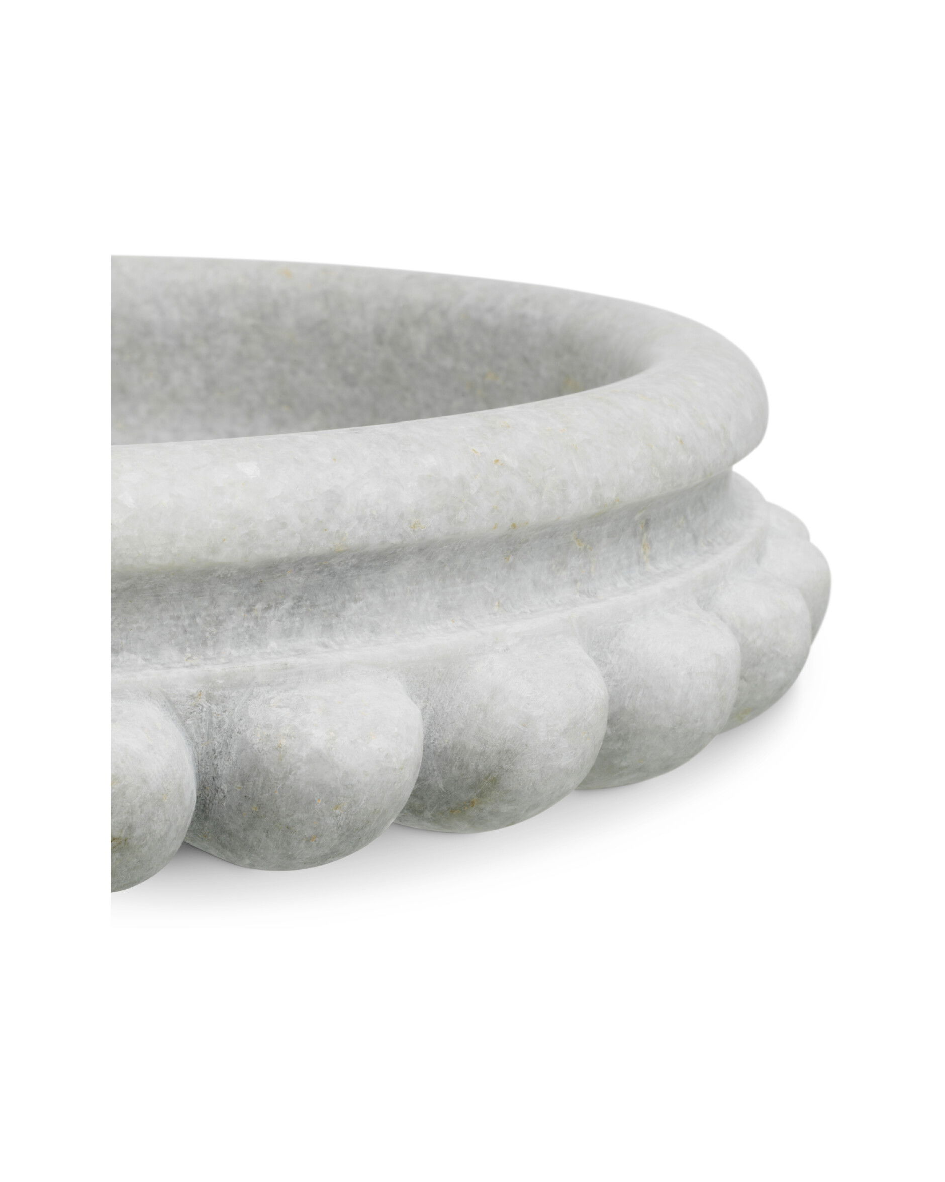 Yerba skål white marble