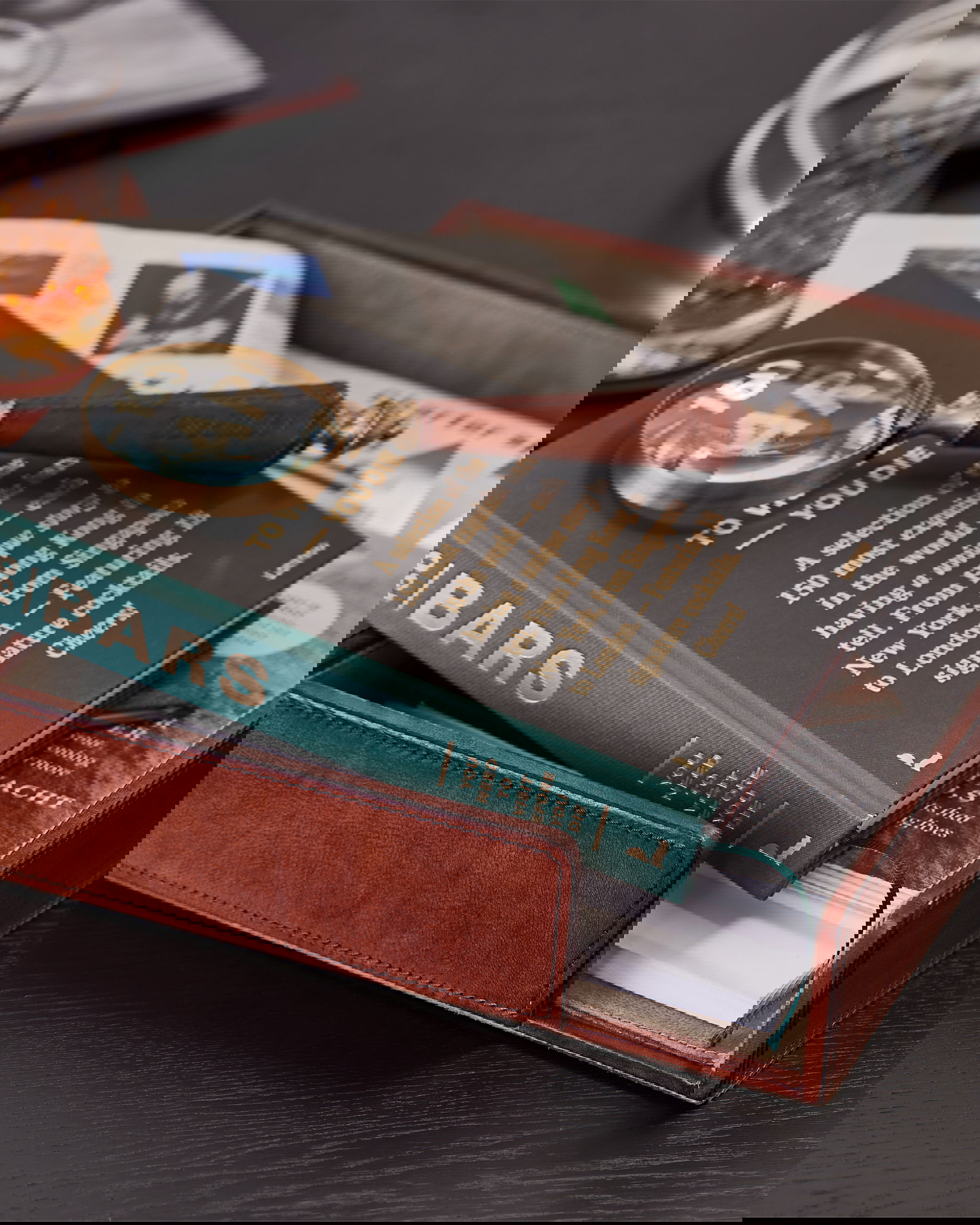 Kensington brevkorg läder