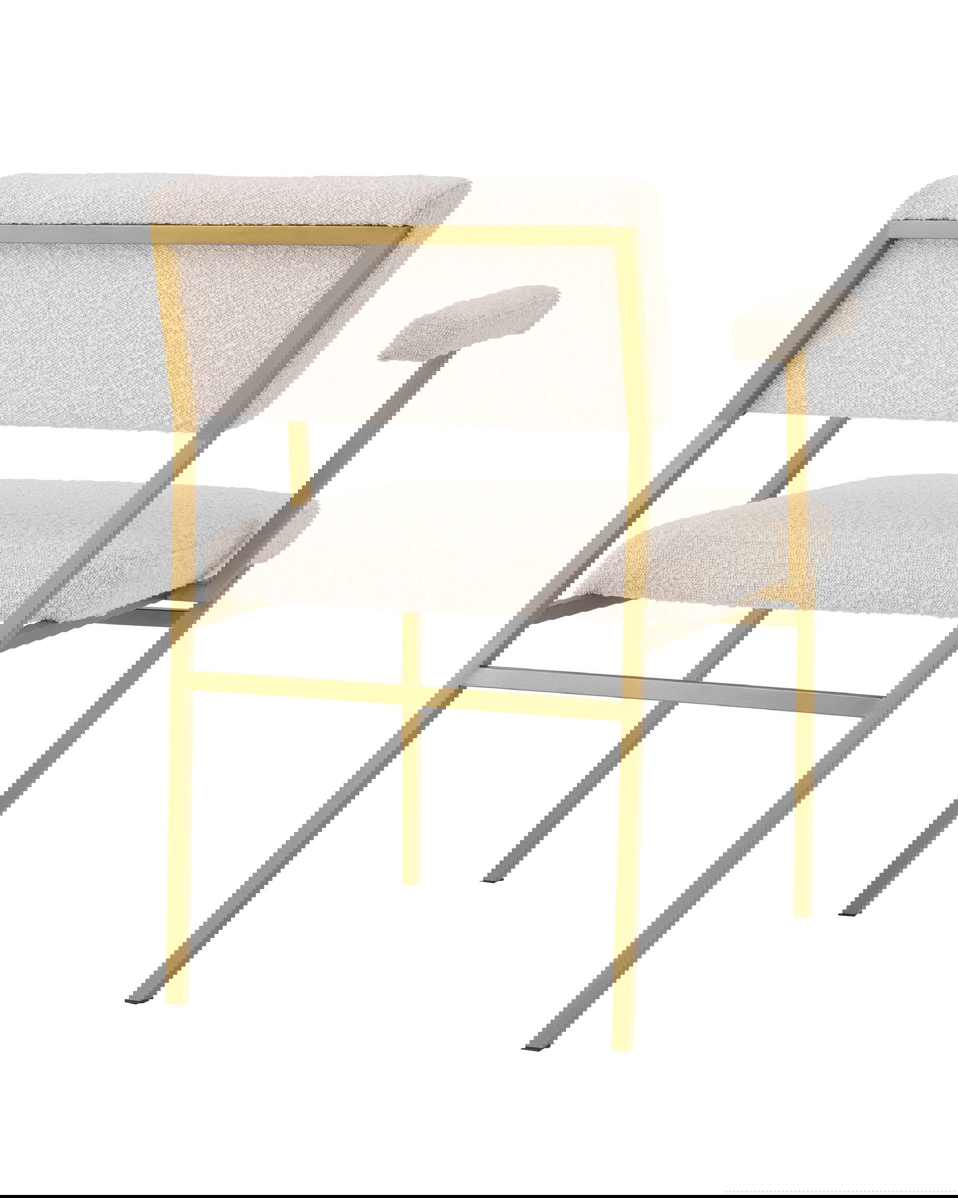 Dunmore stol bouclé cream