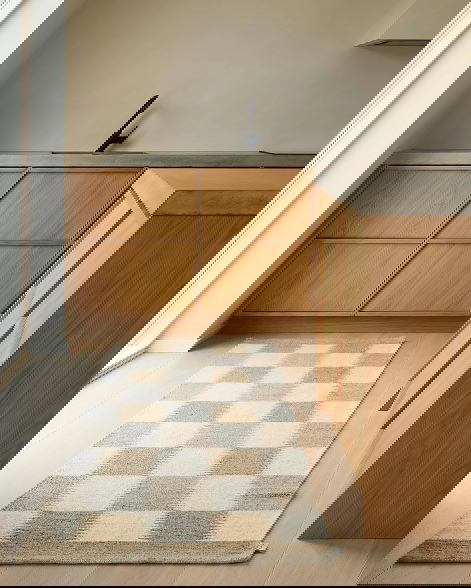 Tagel runner rug beige