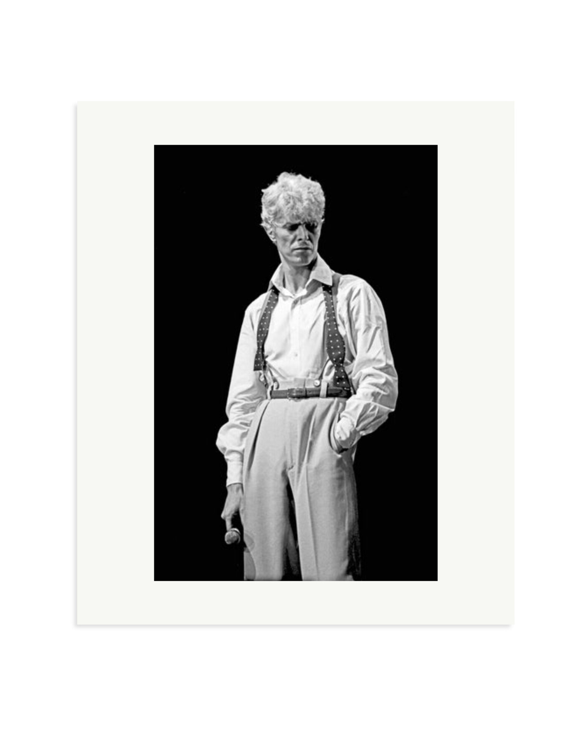 David Bowie 1983 Black and White Print Only / Large