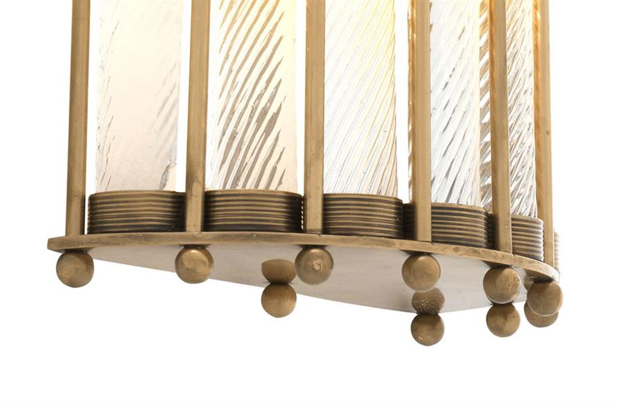 Tiziano vägglampa antik mässing