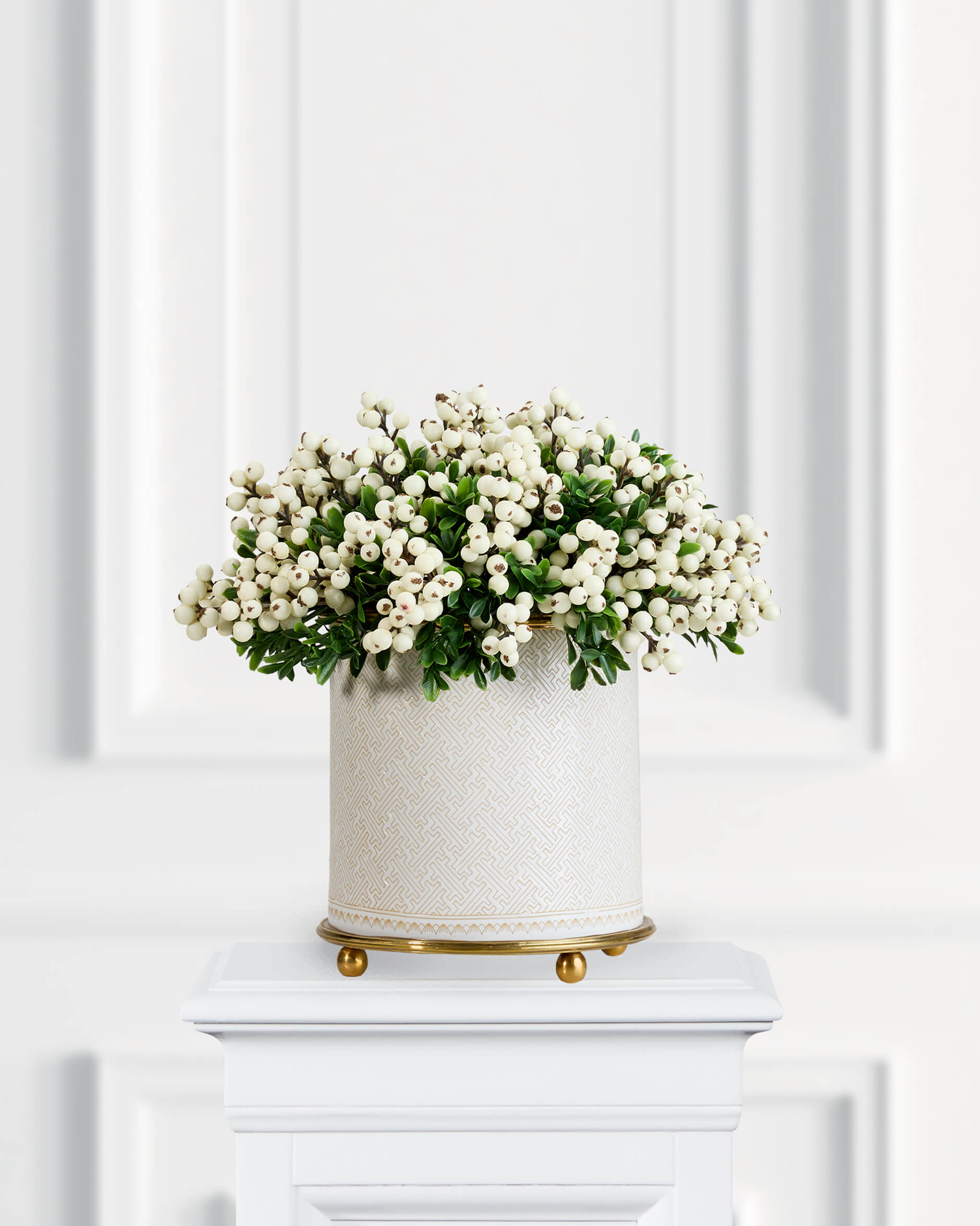 Julius bärkvist snittblomma vit