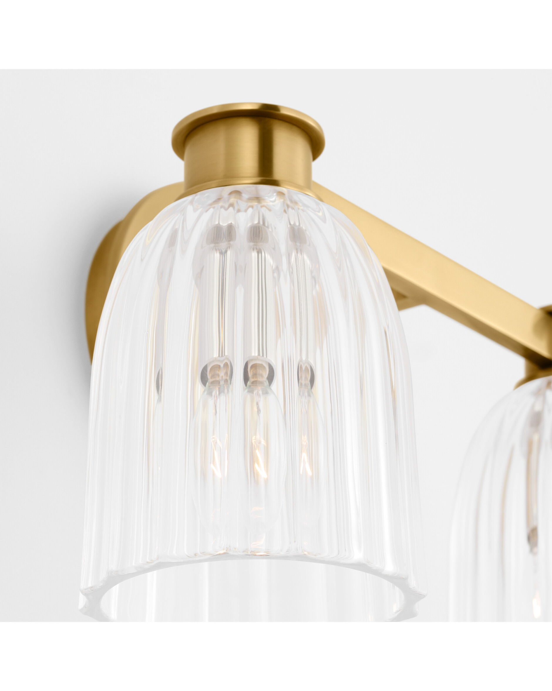 Asalea vägglampa dubbel antik mässing