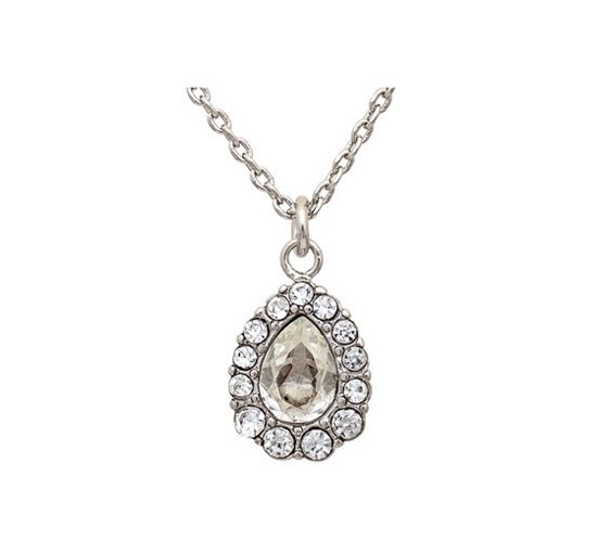 Crystal / Silver - Amelie halsband crystal