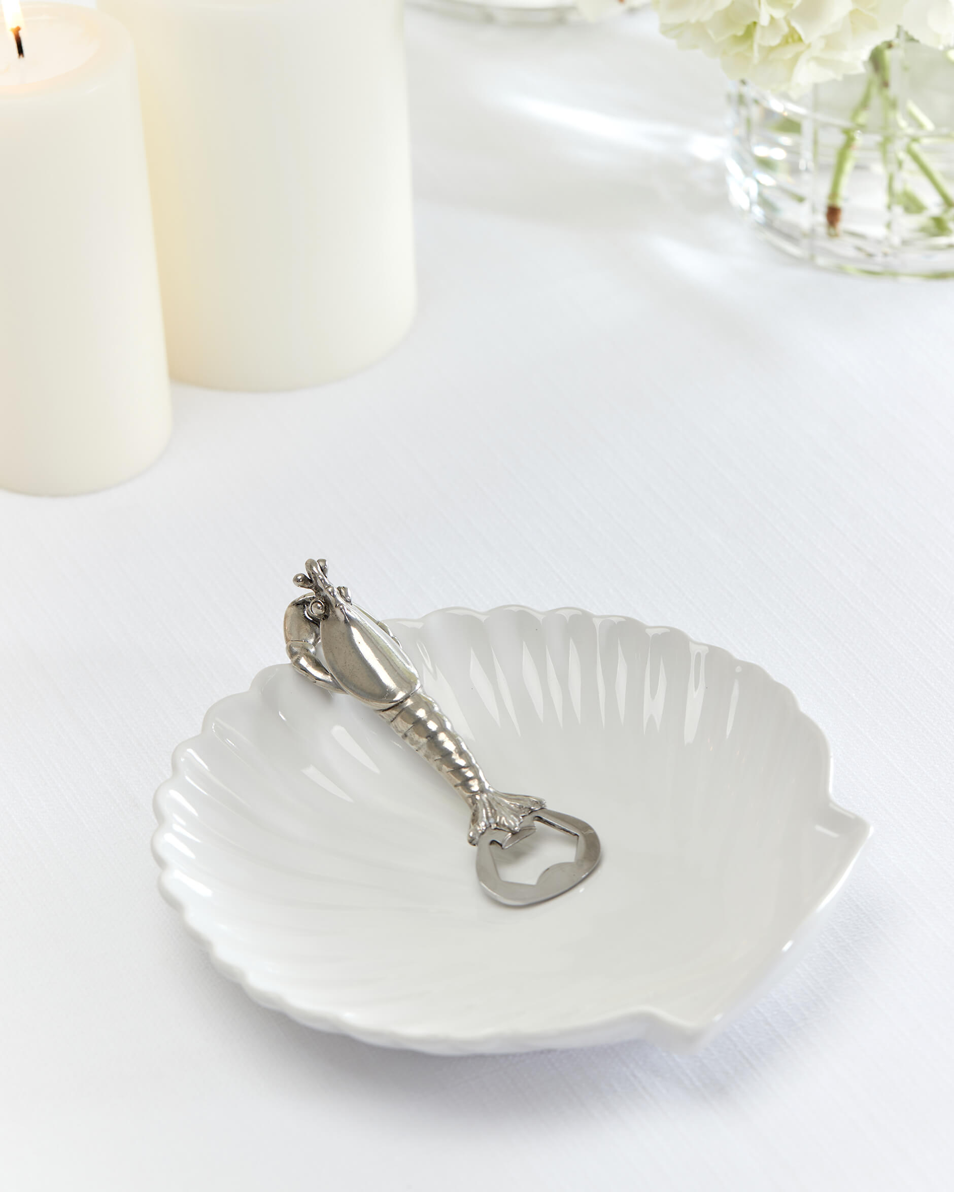 Räka flasköppnare tenn