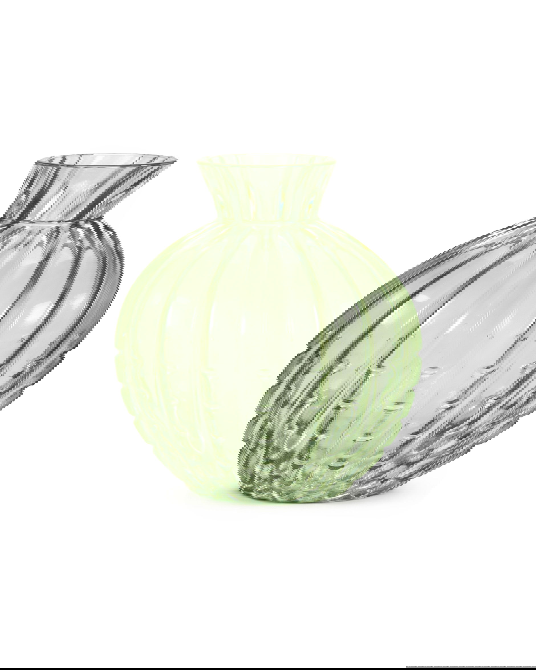 Laurel glazen vaas groen