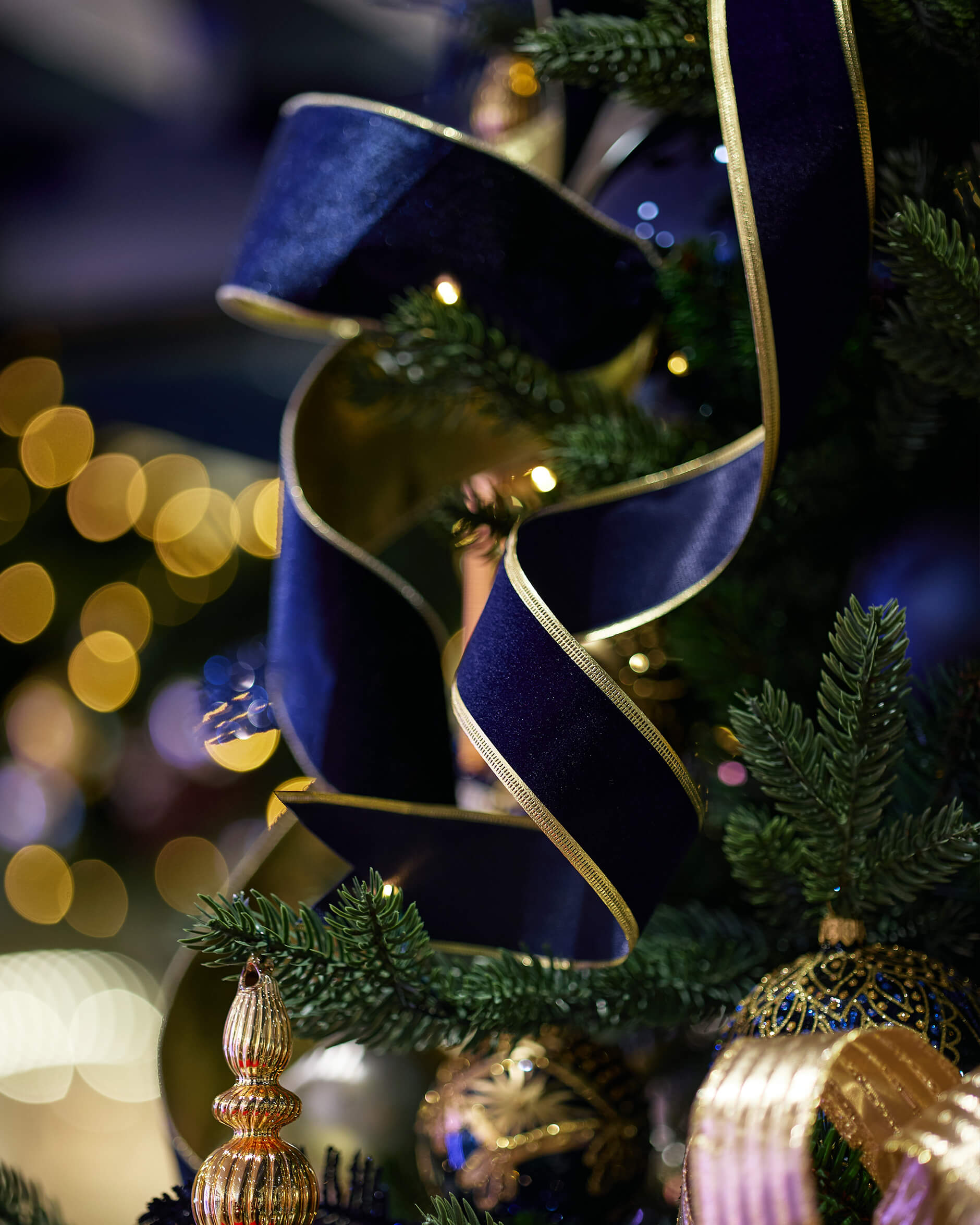 Addison textilband blå 9m