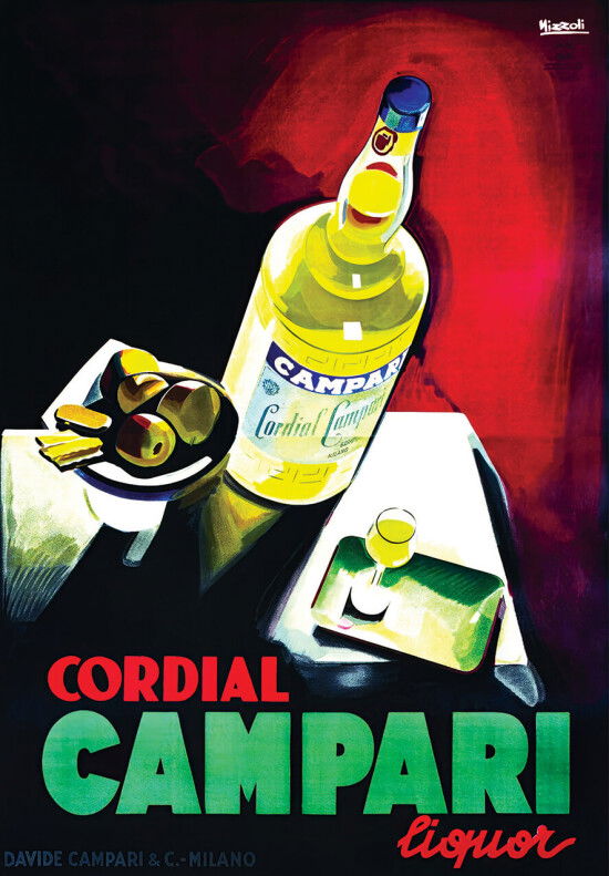 Cordial Campari liquor