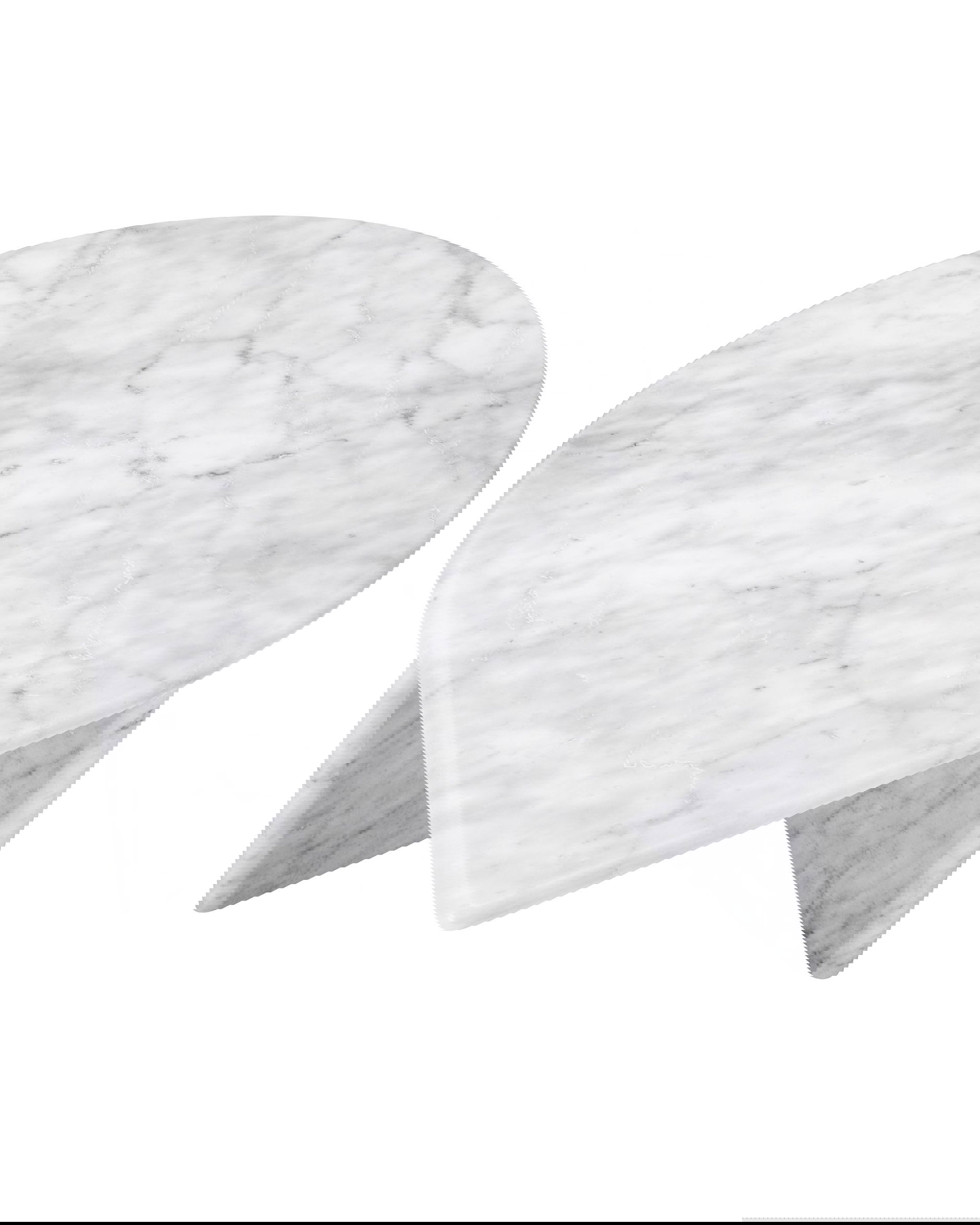 Naples satsbord marmor vit