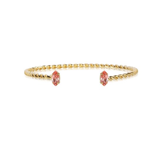 Gold - Petite Navette Bracelet Light Rose