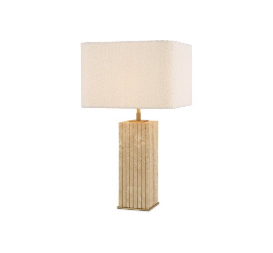 Square - Giova table lamp travertine