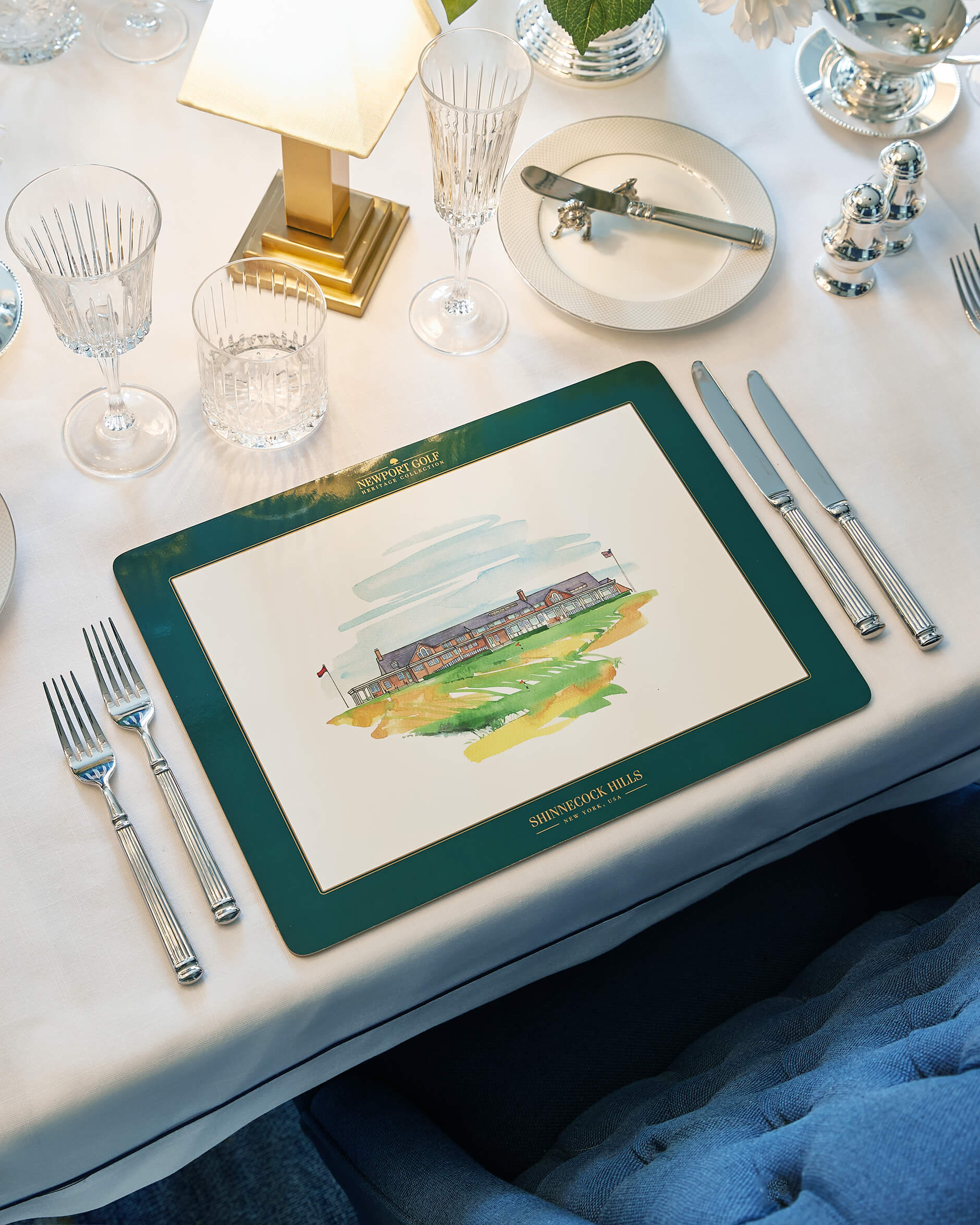 Clubhouse bordstablett grön/vit 6-pack