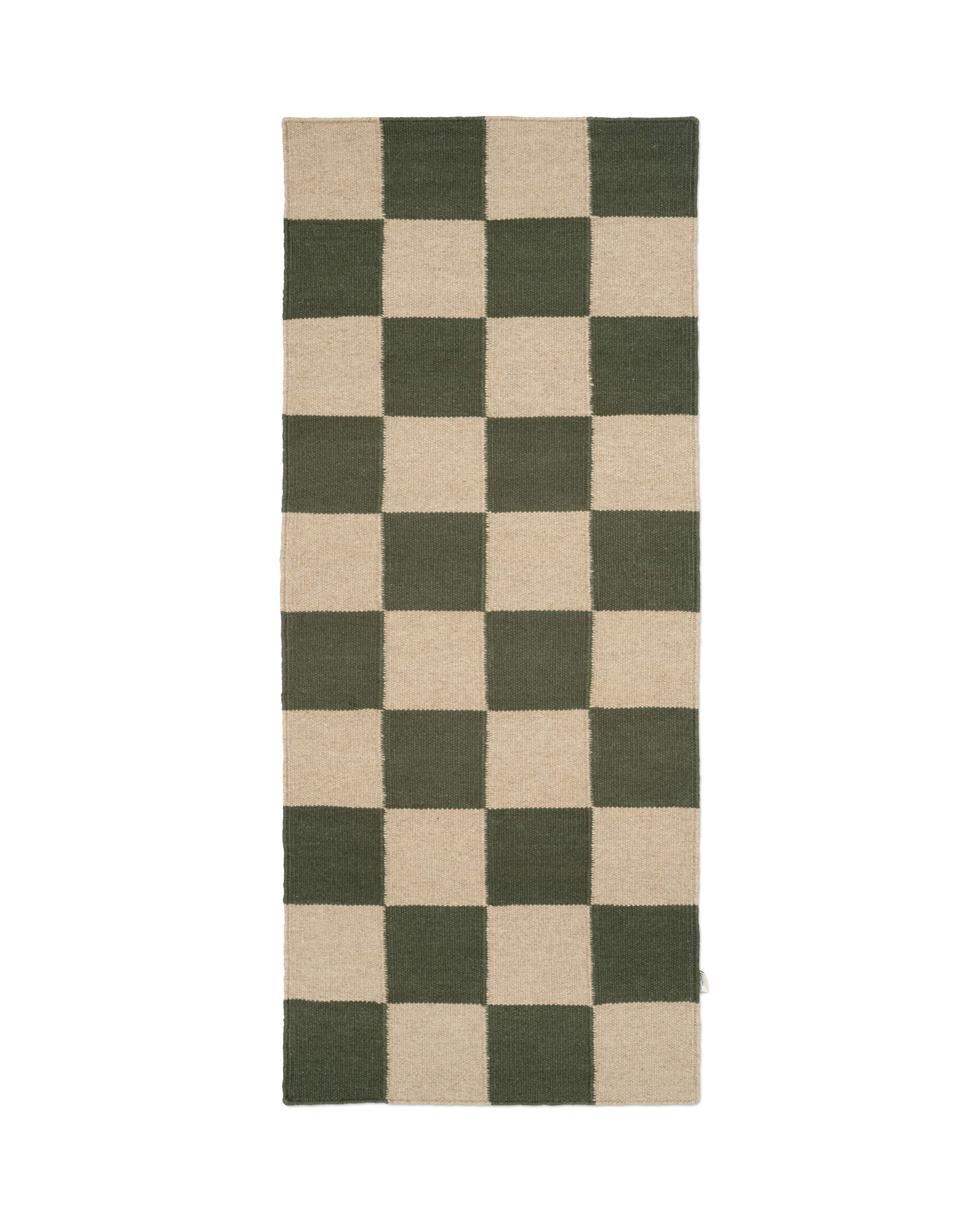 Square teppich waldgrün/beige