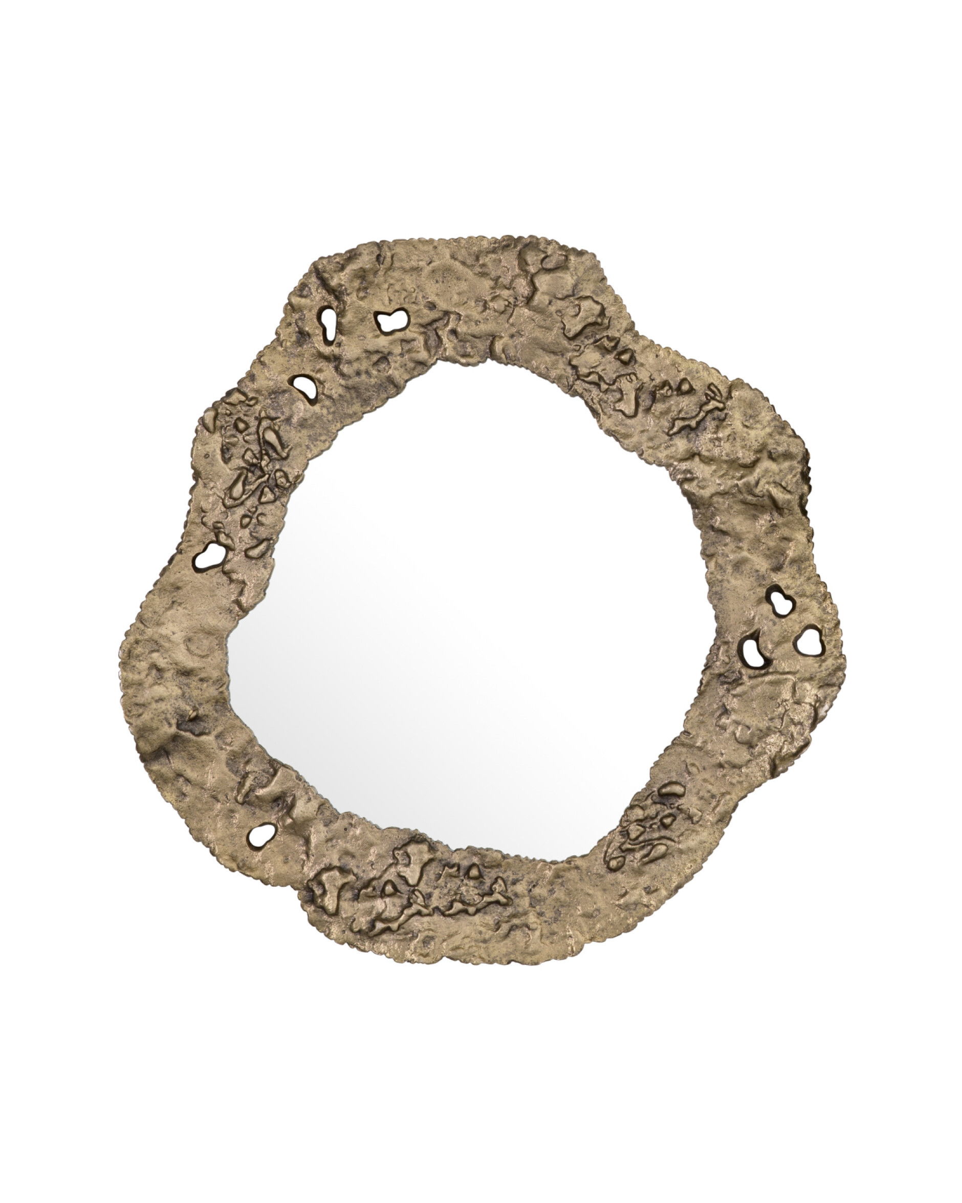 Foggia Mirror Vintage Brass Set of 2