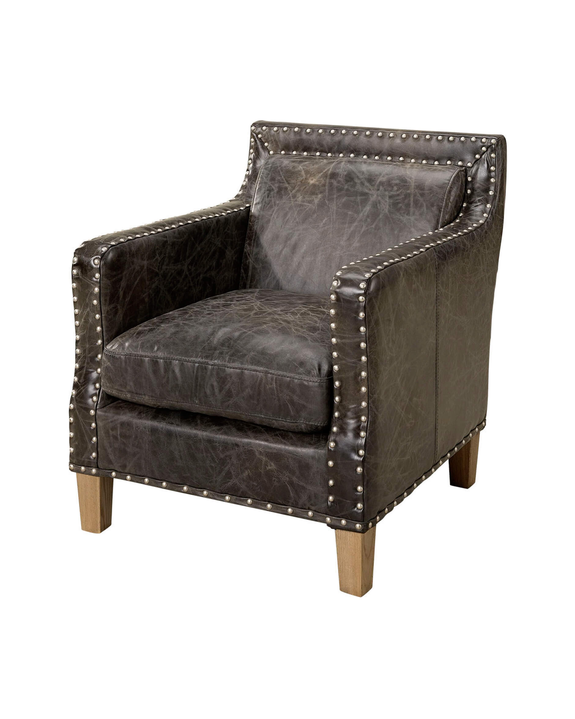 Nizam skinnfåtölj fudge