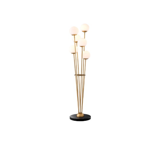 Tortora golvlampa antik mässing OUTLET