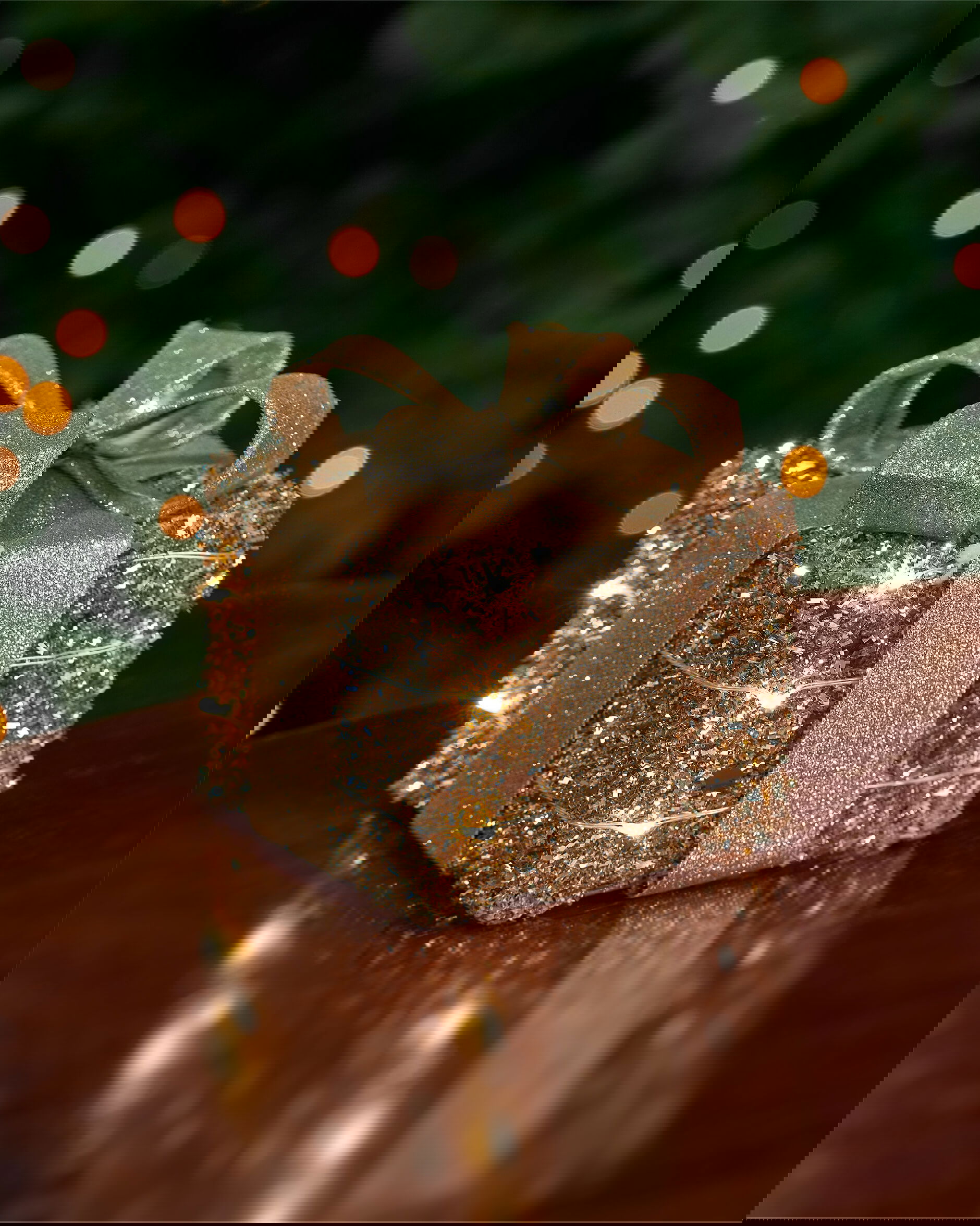 Ophelia paket LED juldekoration champagne