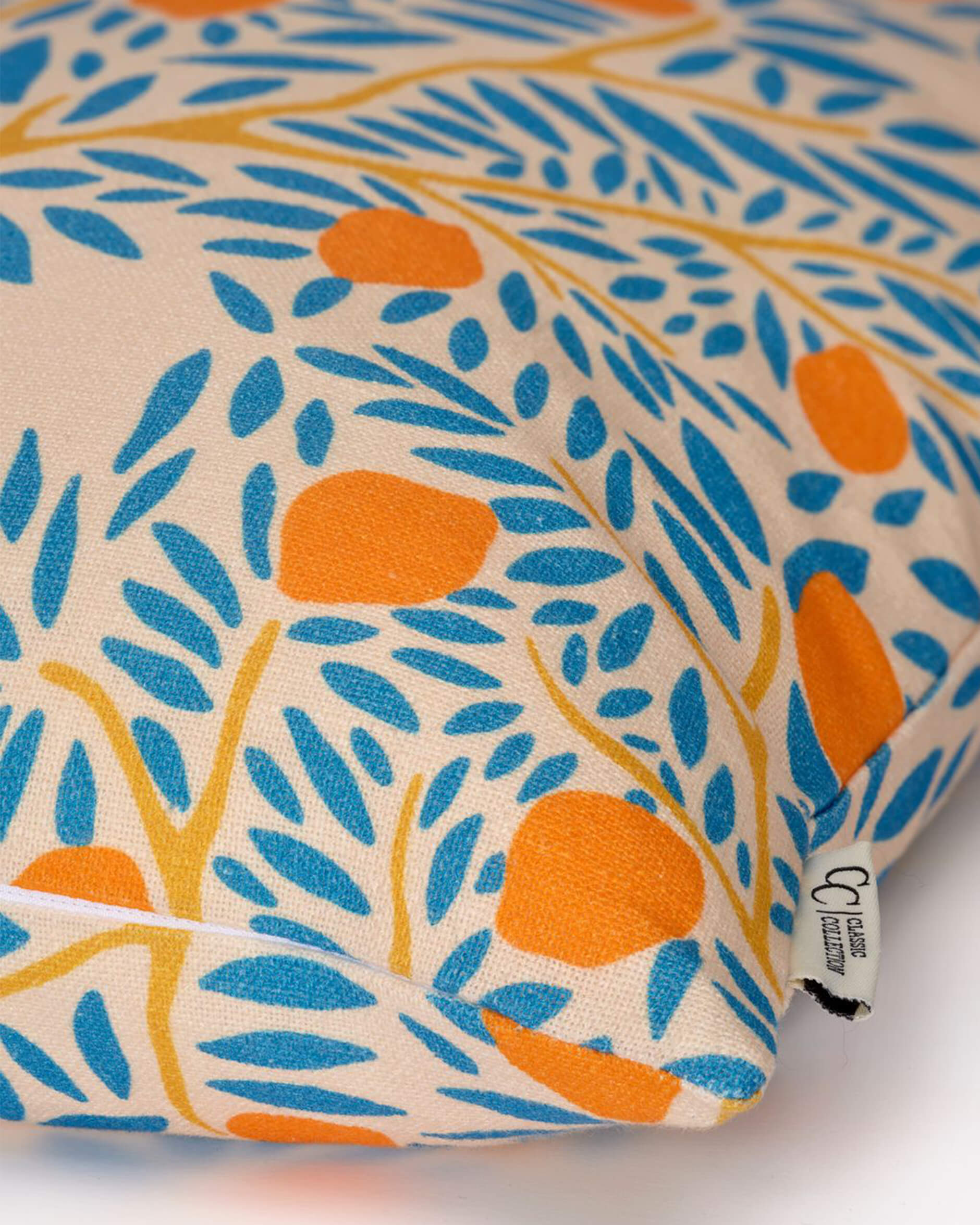 Lemon Garden kuddfodral blå