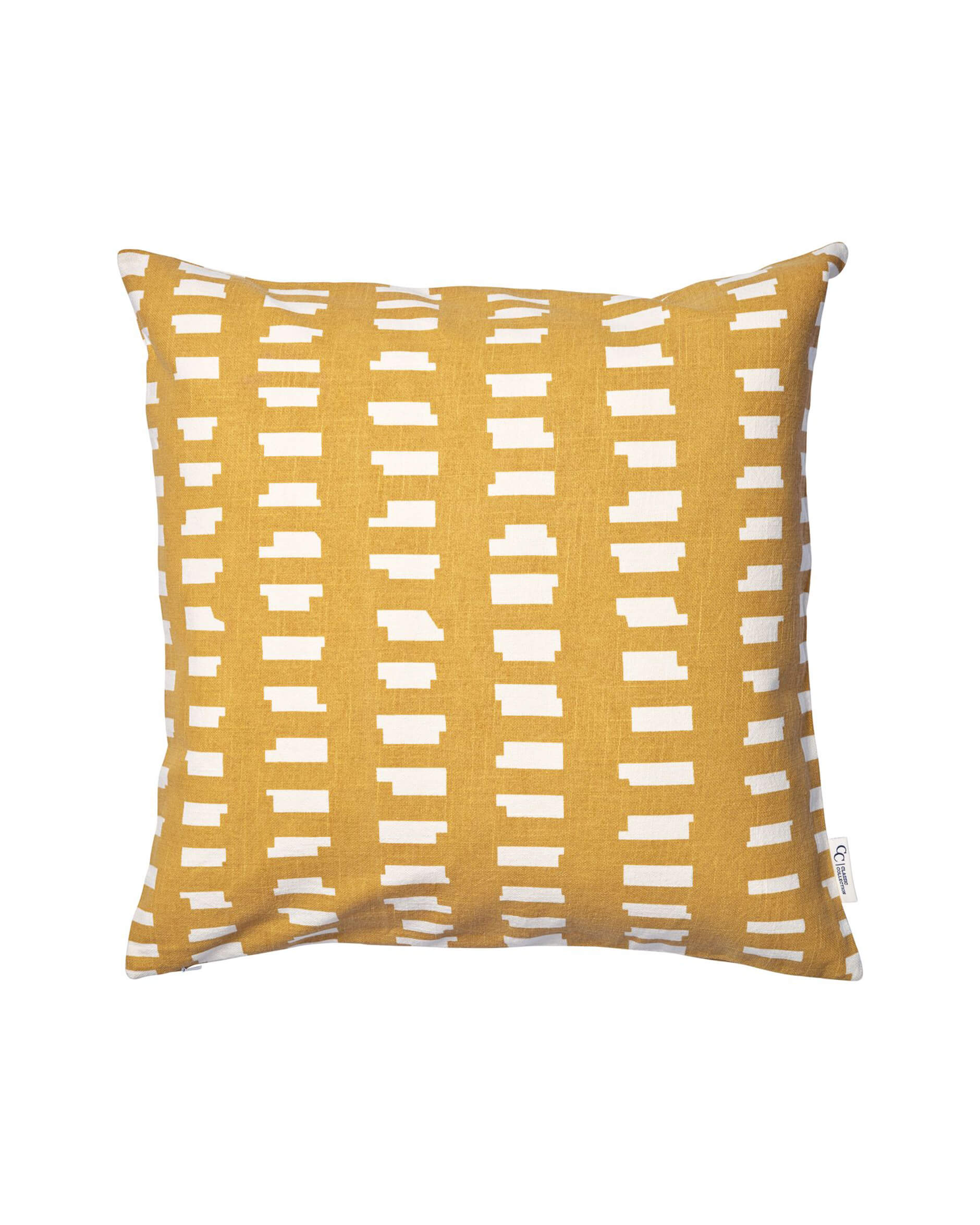 Ikat Block-tyynyliina okra OUTLET