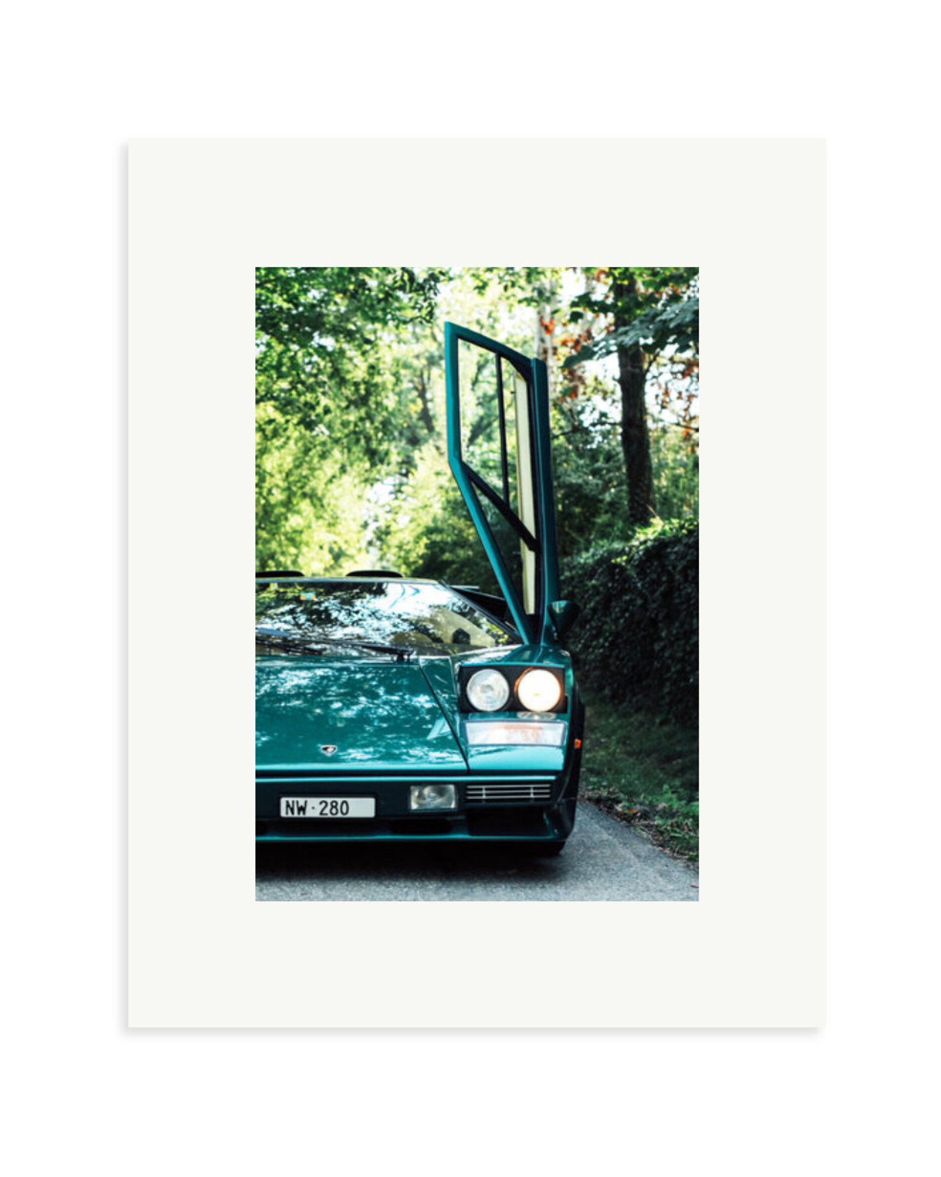 Lamborghini Countach LP400 Print Only / Small