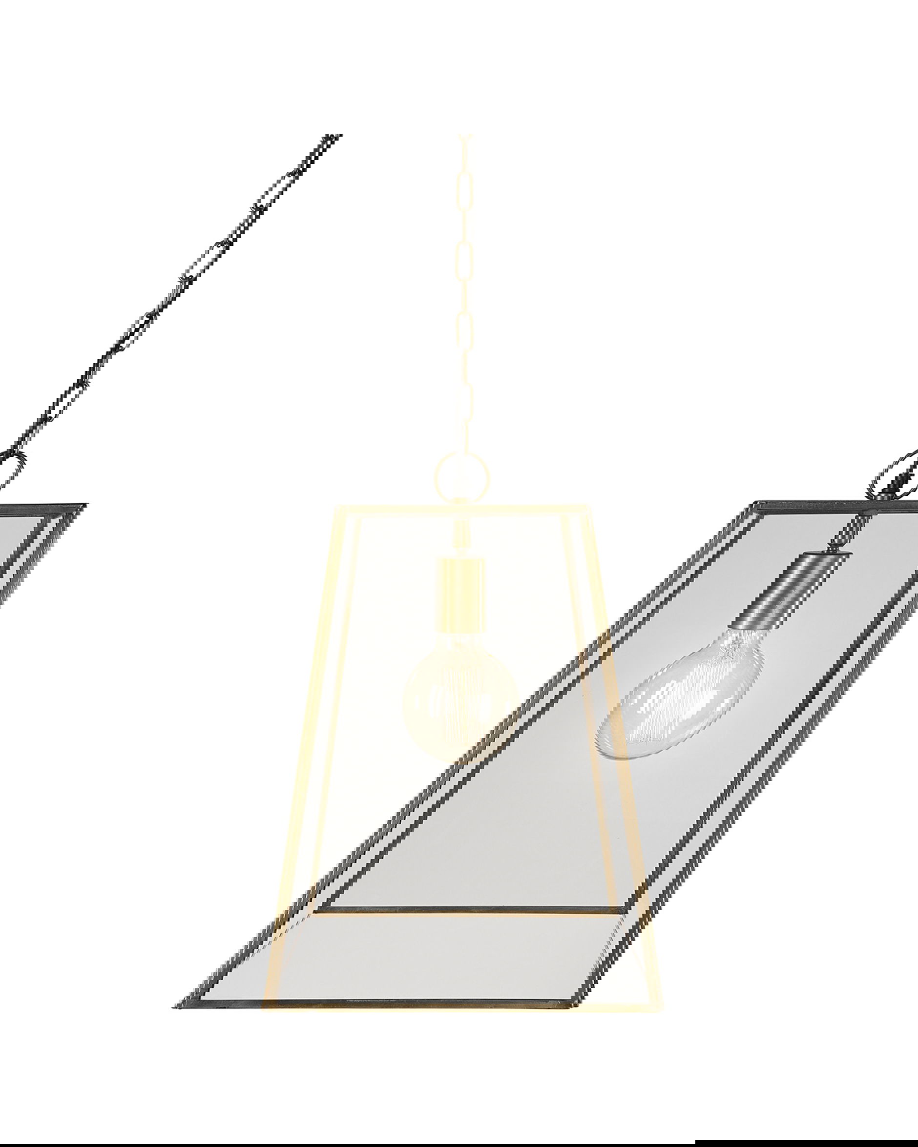 Slim city taklampa mässing