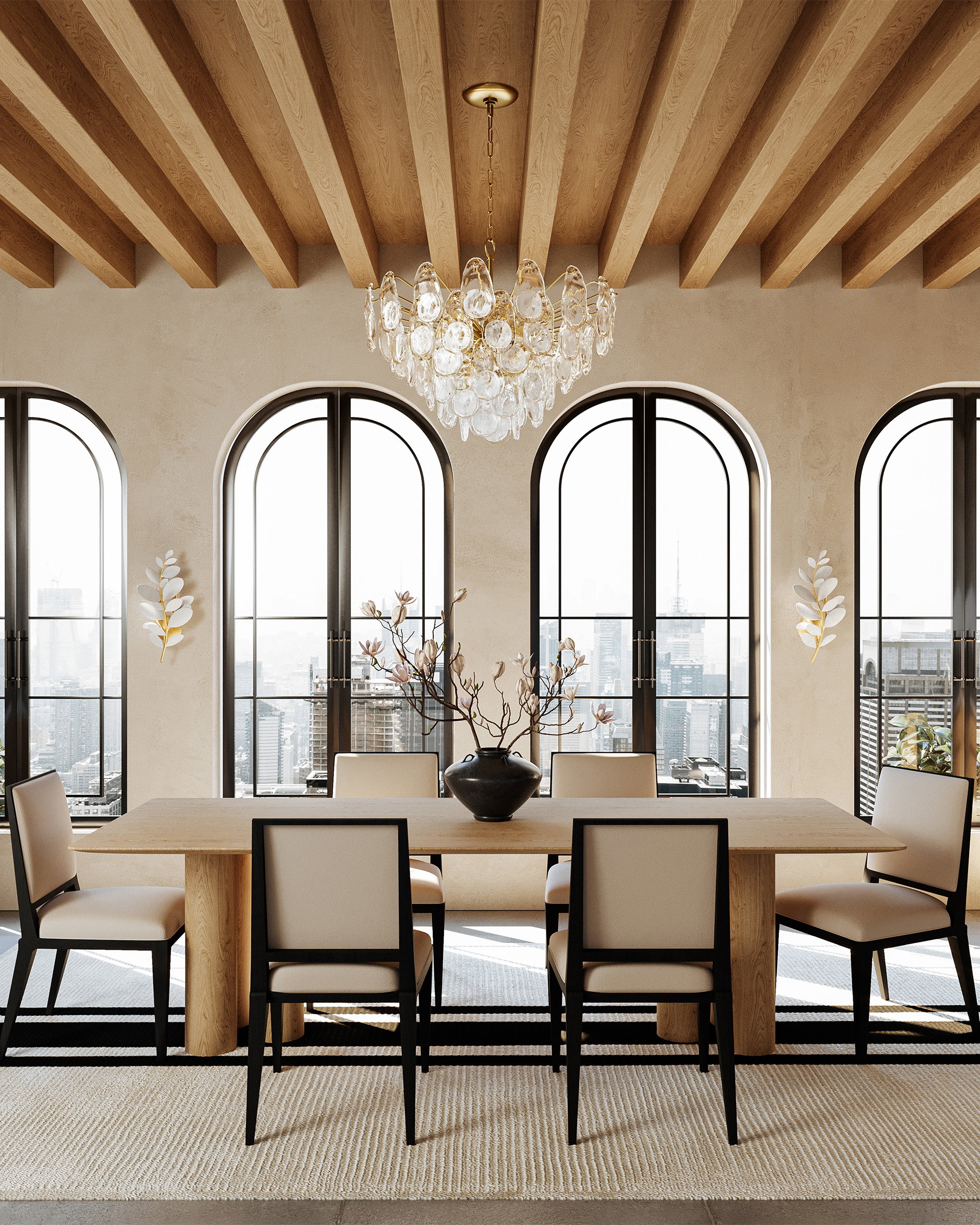 Darcia Chandelier Aged Brass