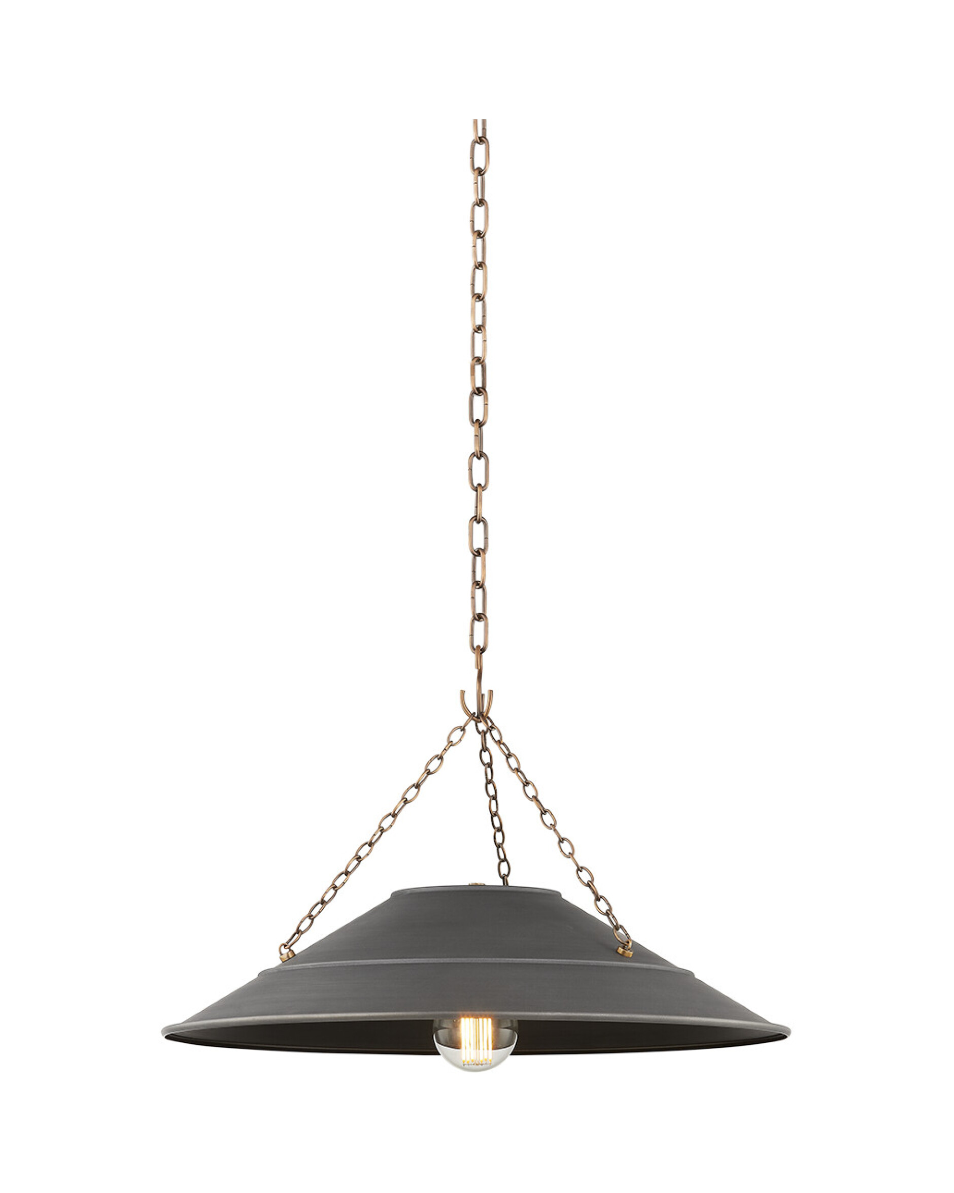 Arcane taklampe messing