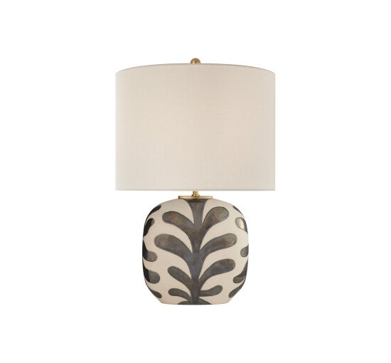 null - Parkwood Table Lamp Natural Bisque and Black Pearl Medium