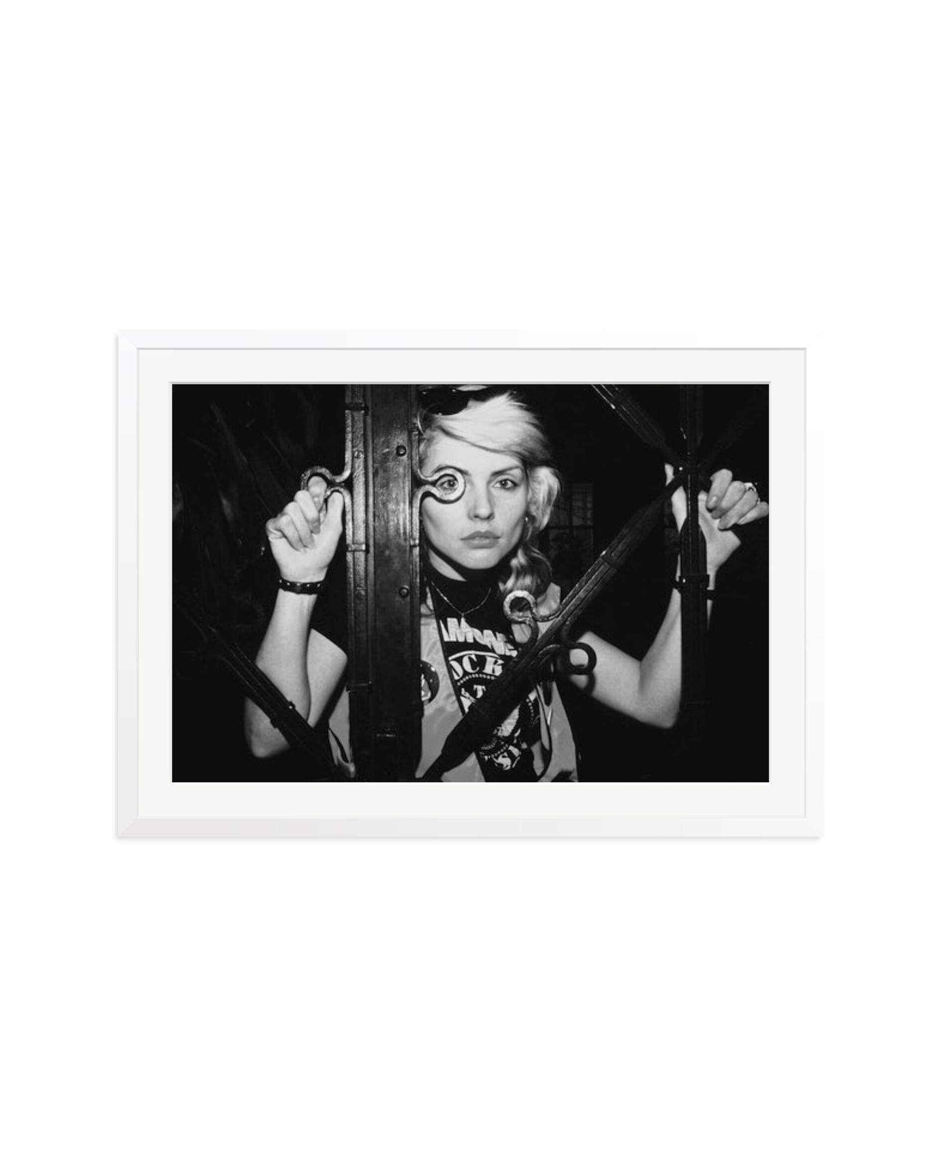 Debbie Harry of Blondie Black & White White / XXL