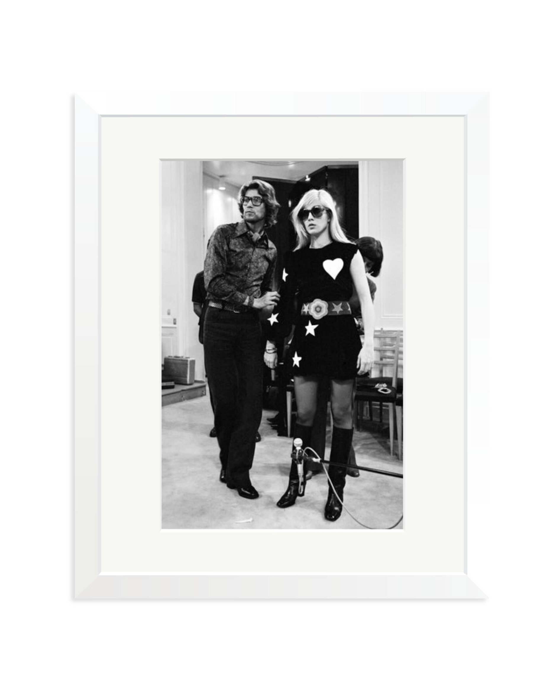 Sylvie Vartan at Yves Saint Laurent White / Medium